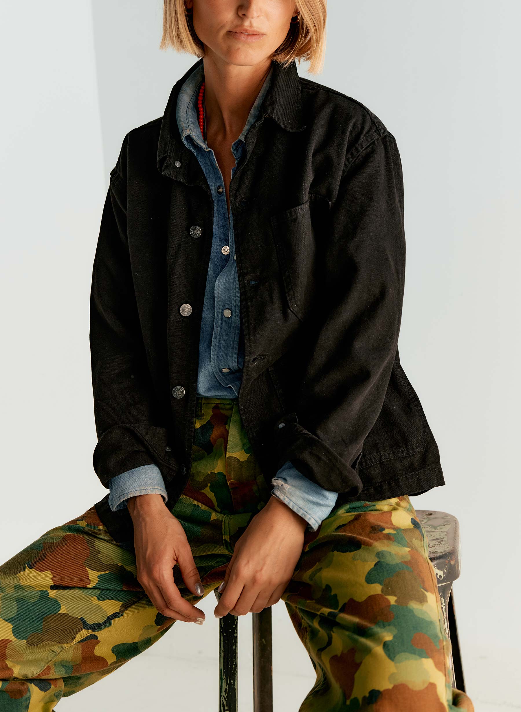 jack jacket in overdyed slate - Image 8