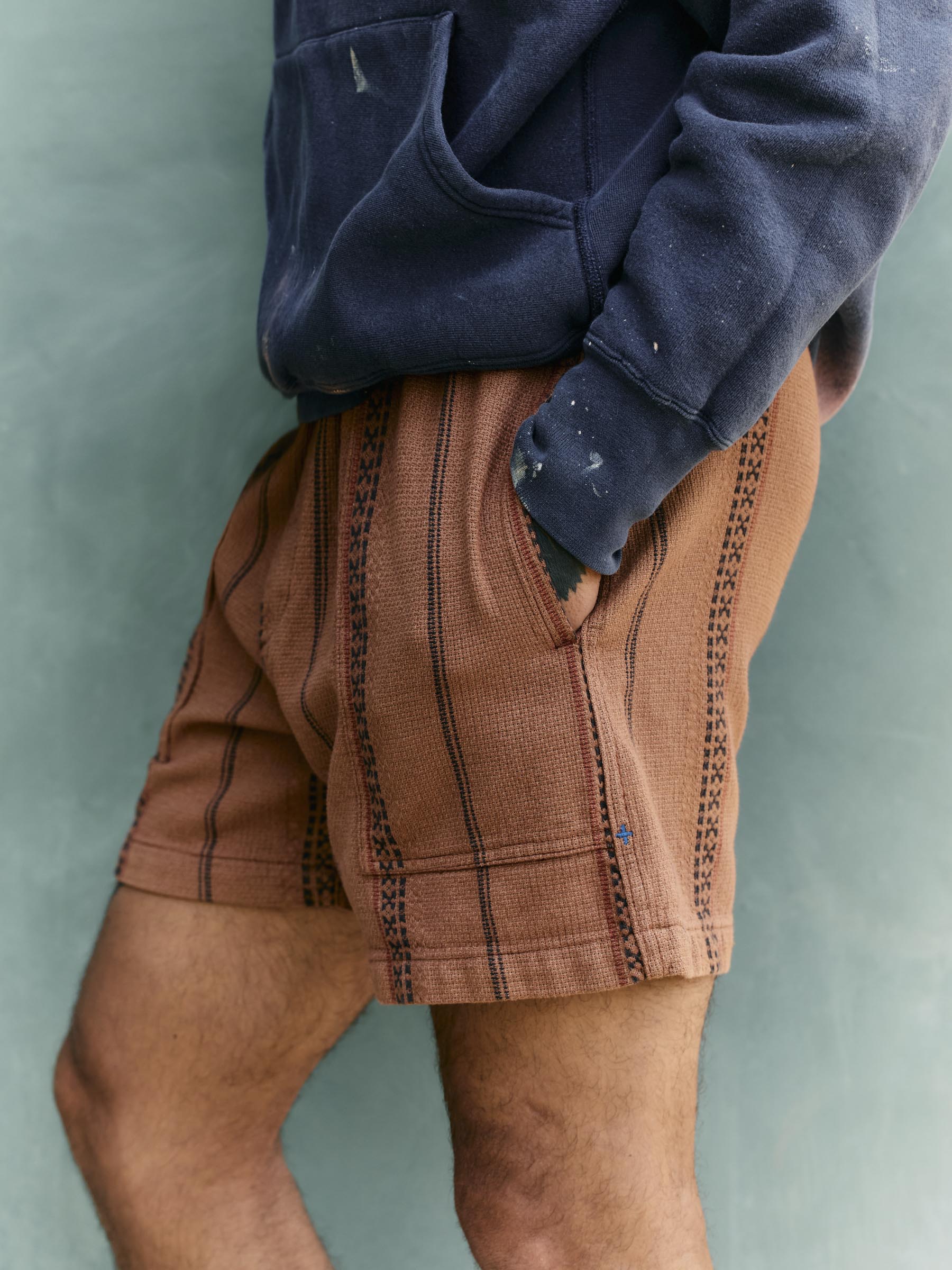 lagos lounge short in brown - Image 4