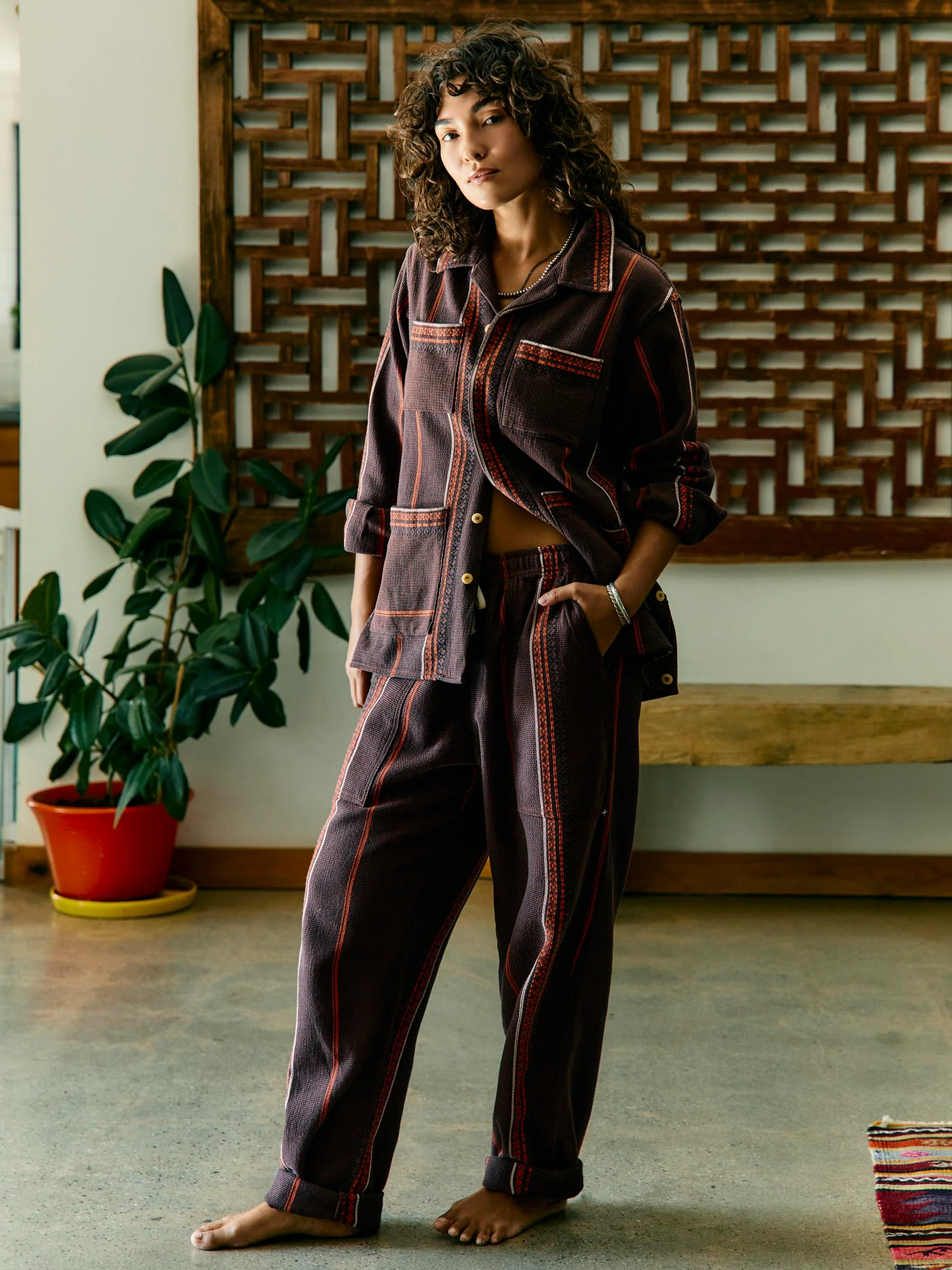 lagos woven border jacket - Image 4