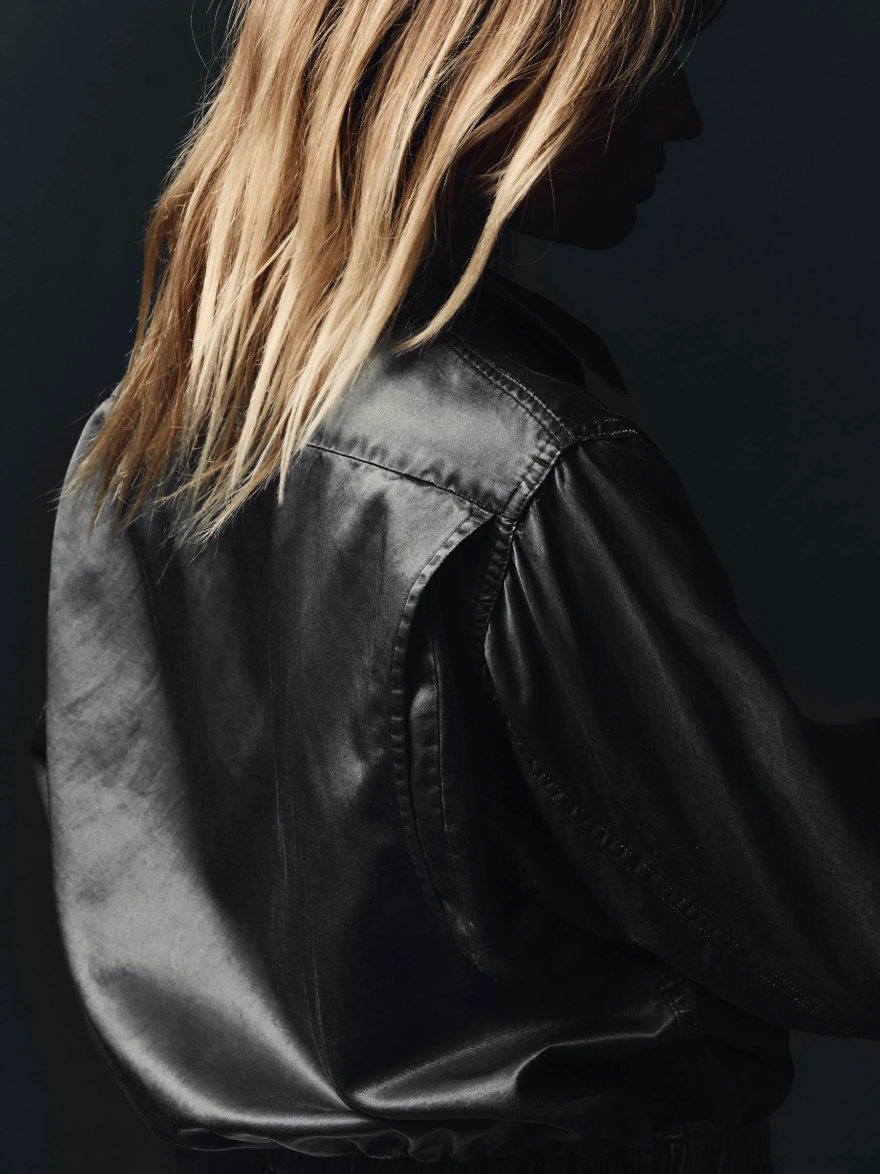 maya court jacket in satin - Image 3