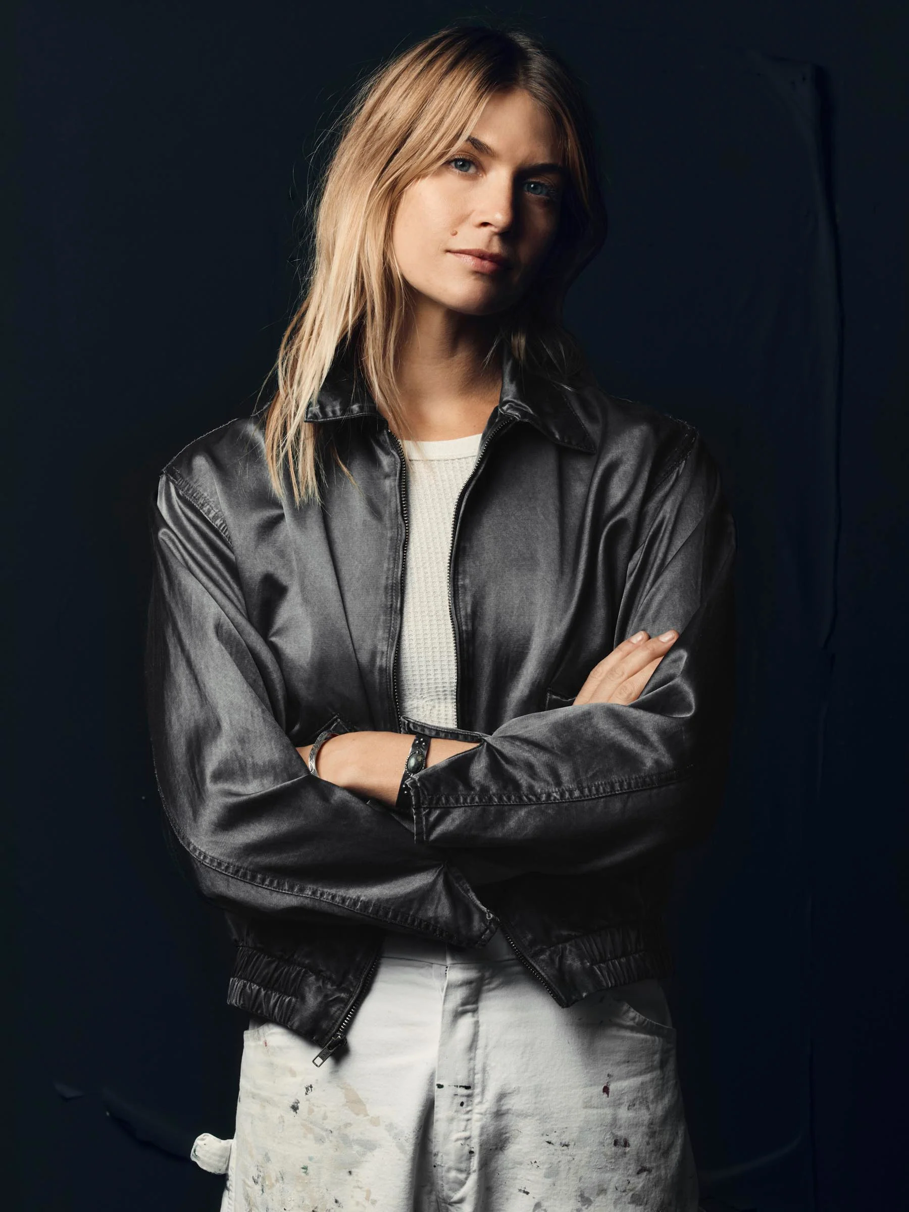 maya court jacket in satin - Image 5