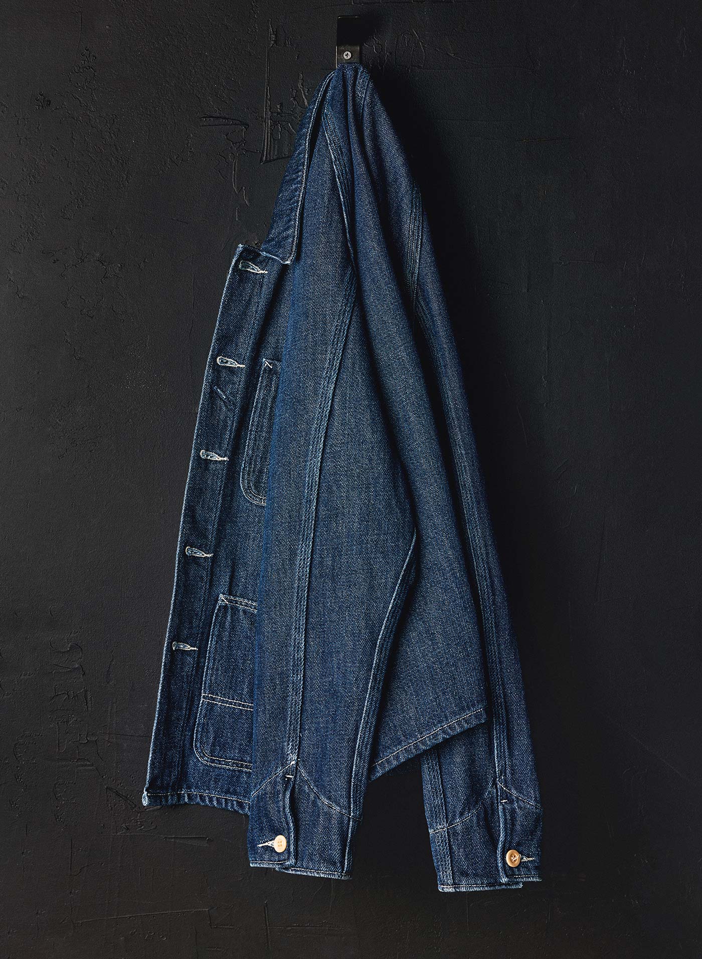 mill valley raglan jacket in indigo - Image 7