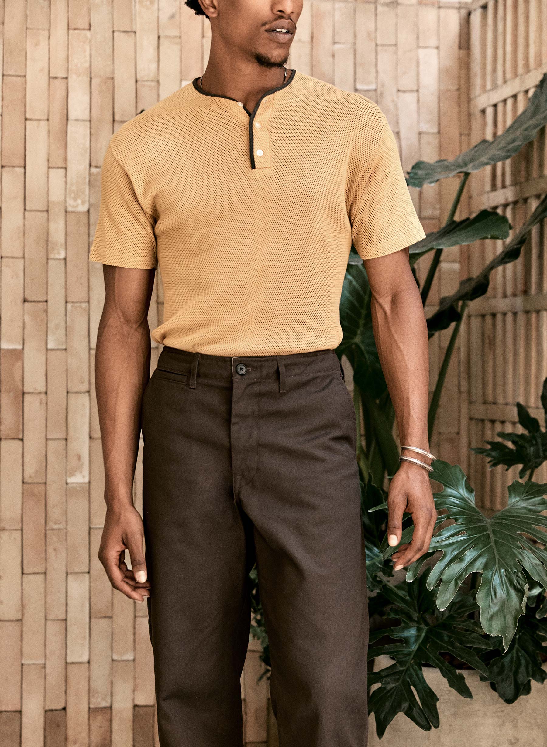 oceanside relaxed pant in brown - Image 7