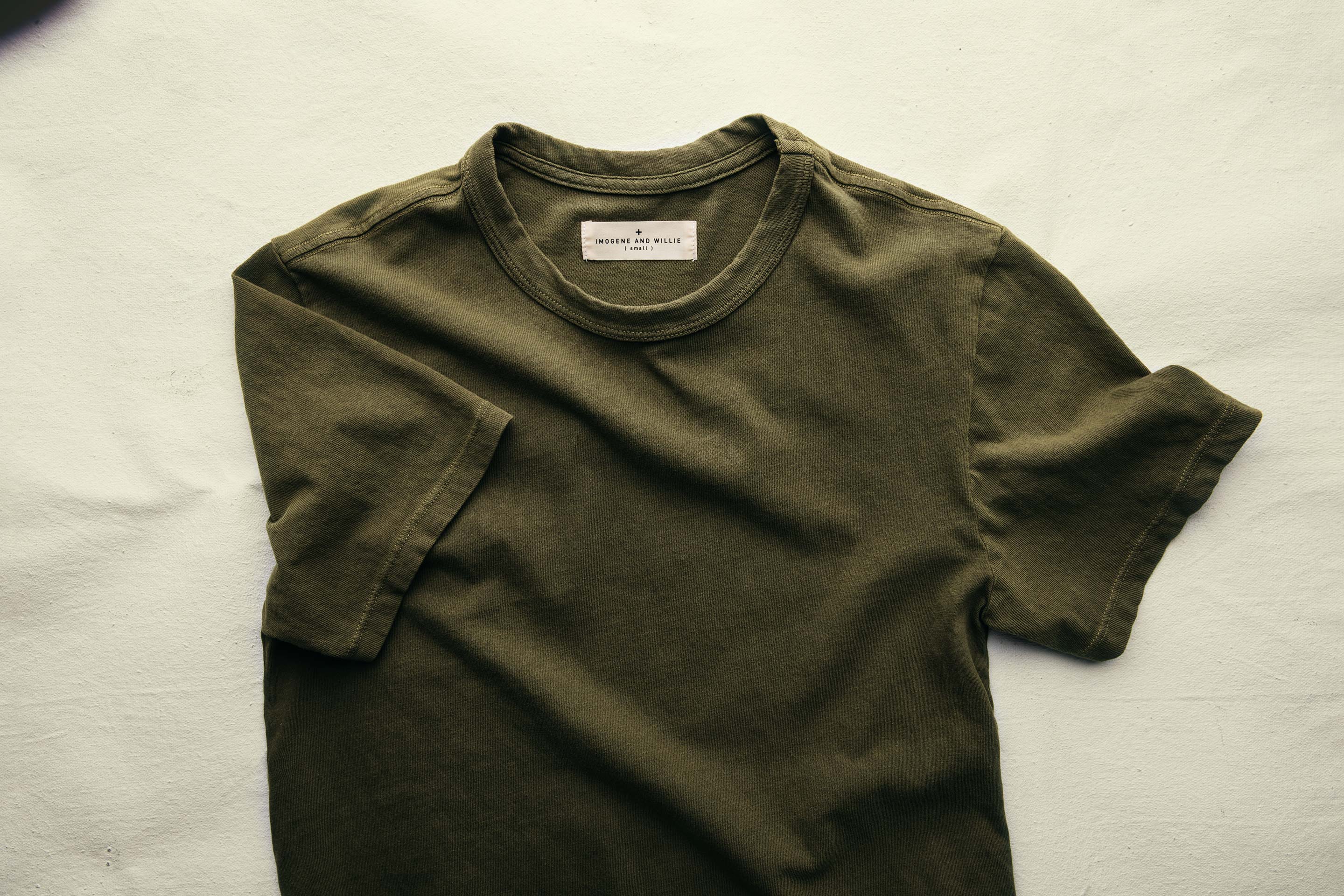 olive knit midweight crew - Image 6