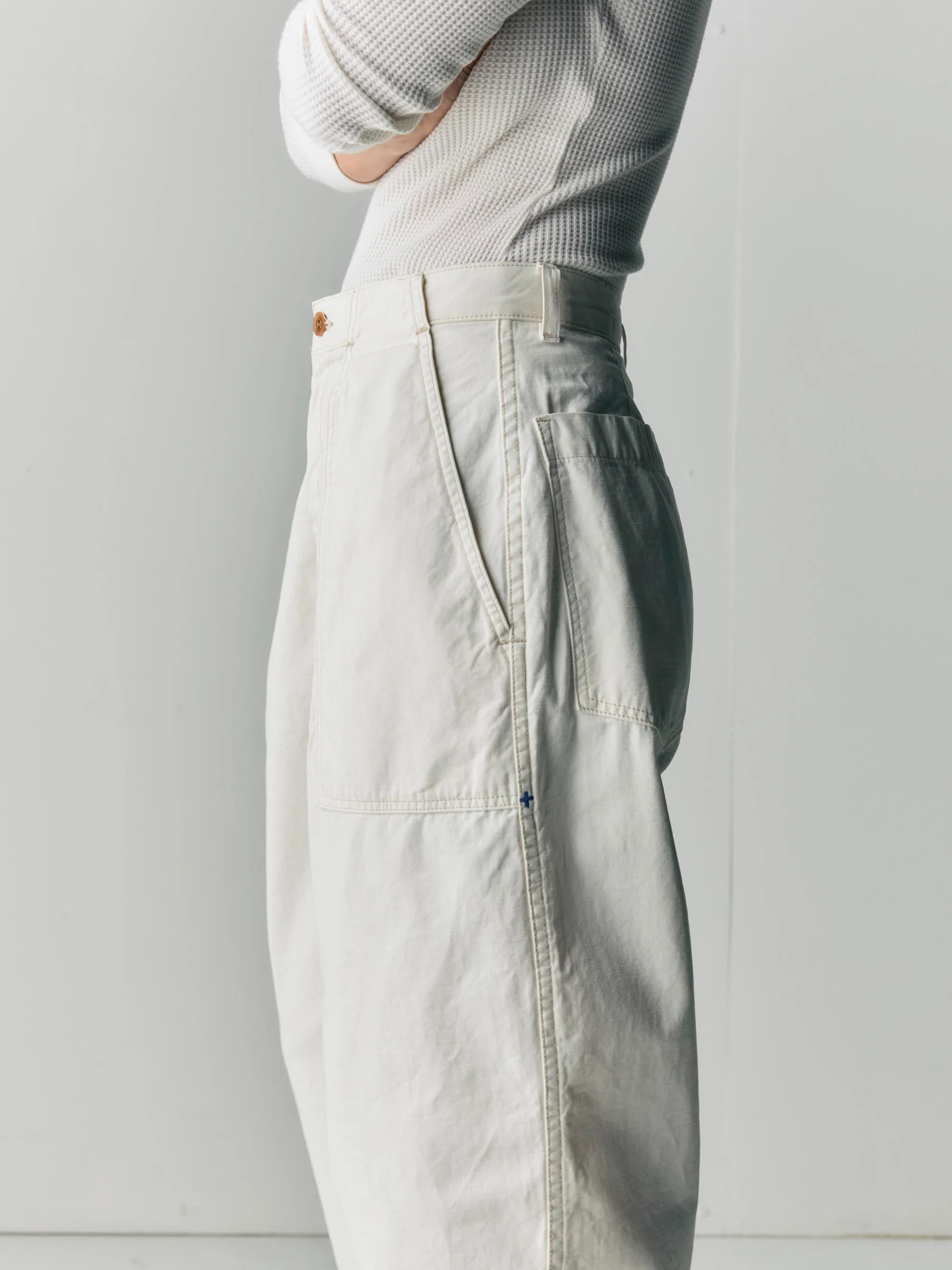 service trouser in bone - Image 4