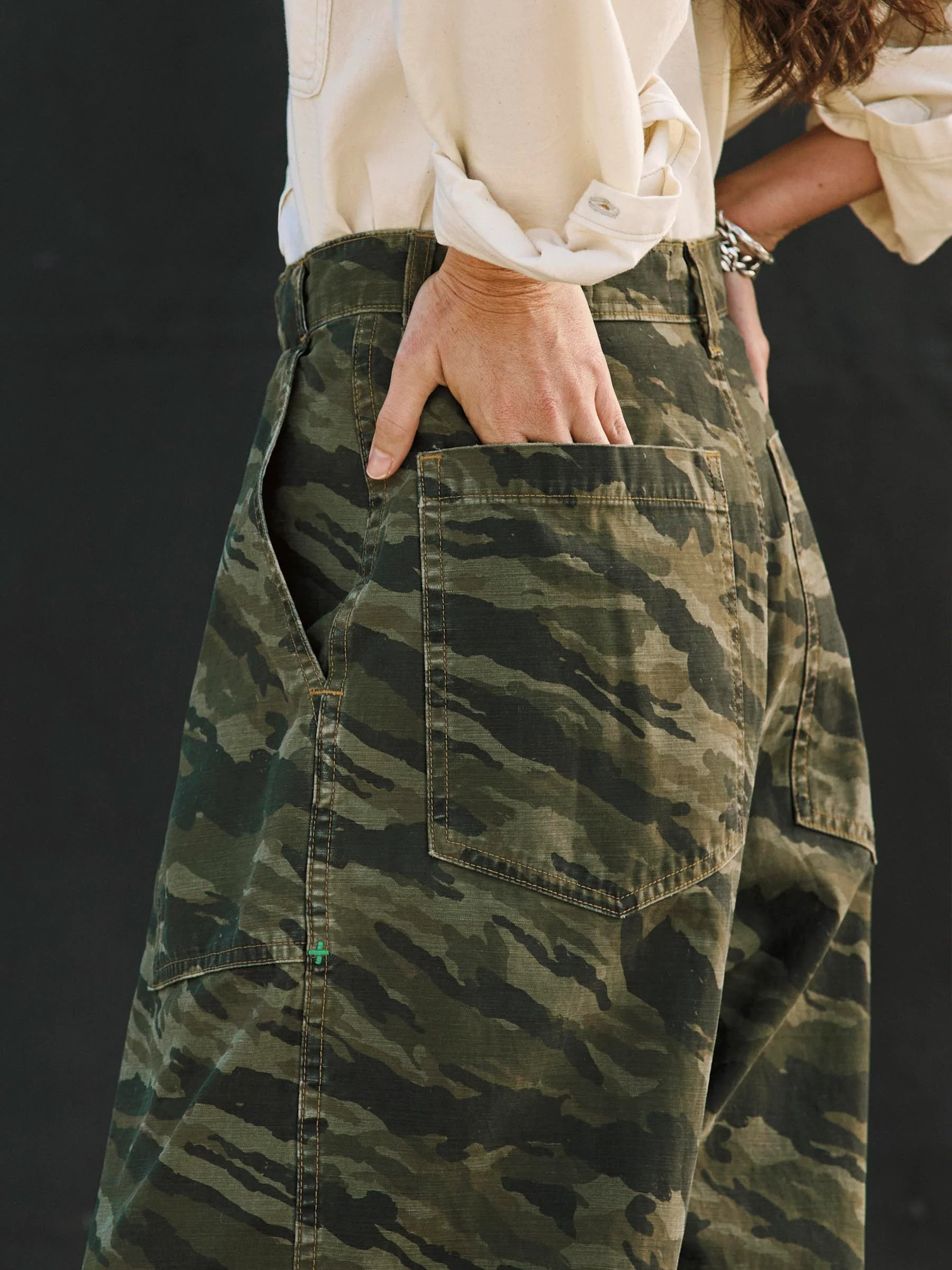 service trouser in brushstroke camo - Image 2