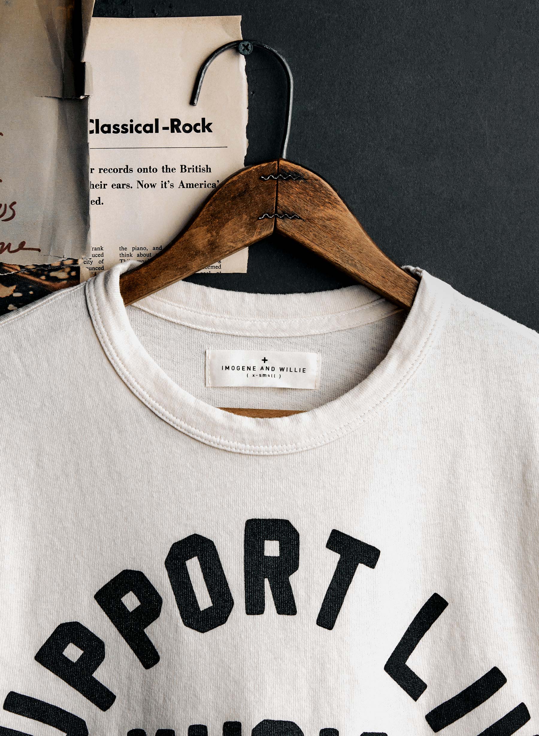 the "support live music" tee in vintage white - Image 4