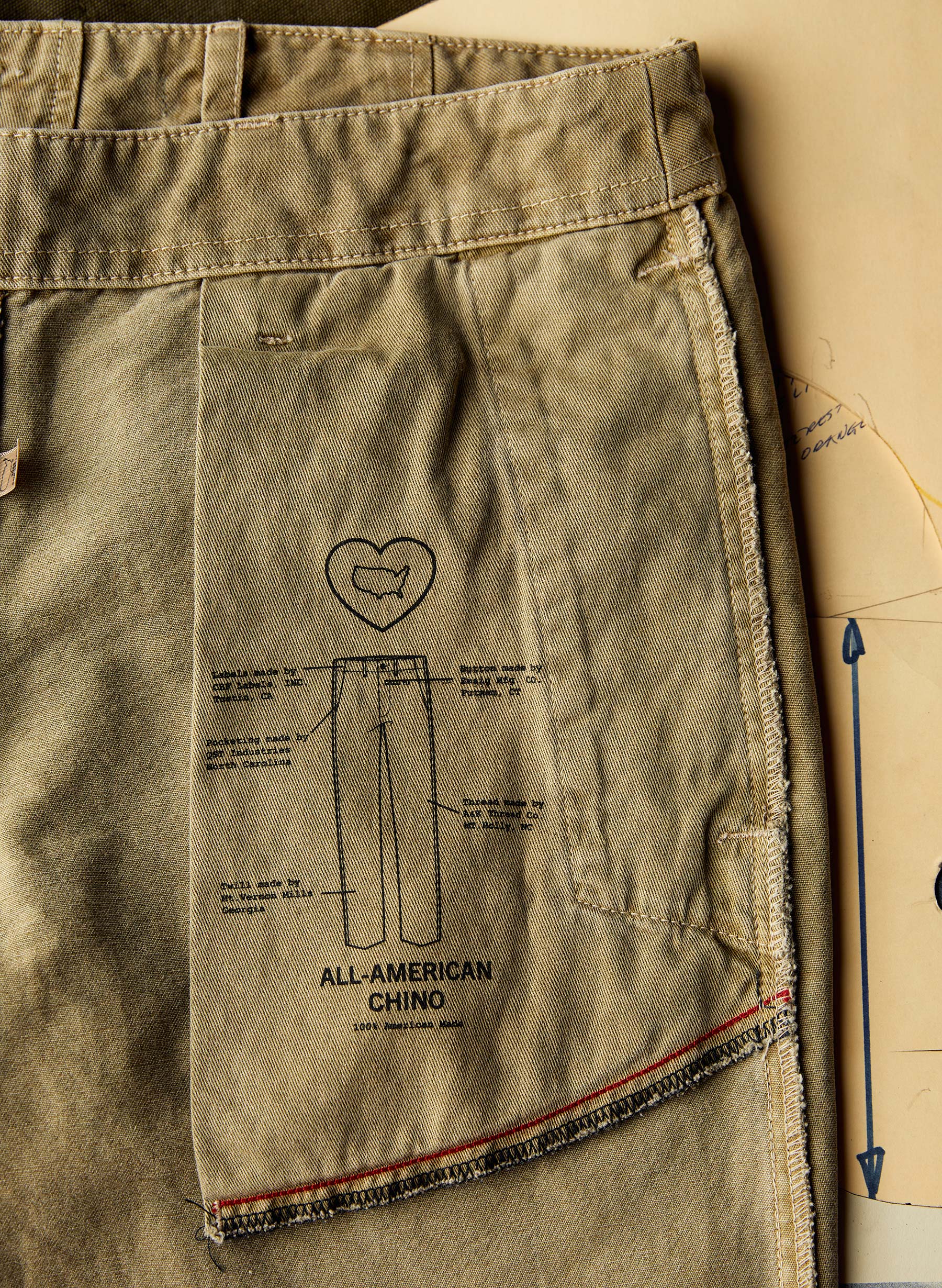 all american chino in field tan - Image 8