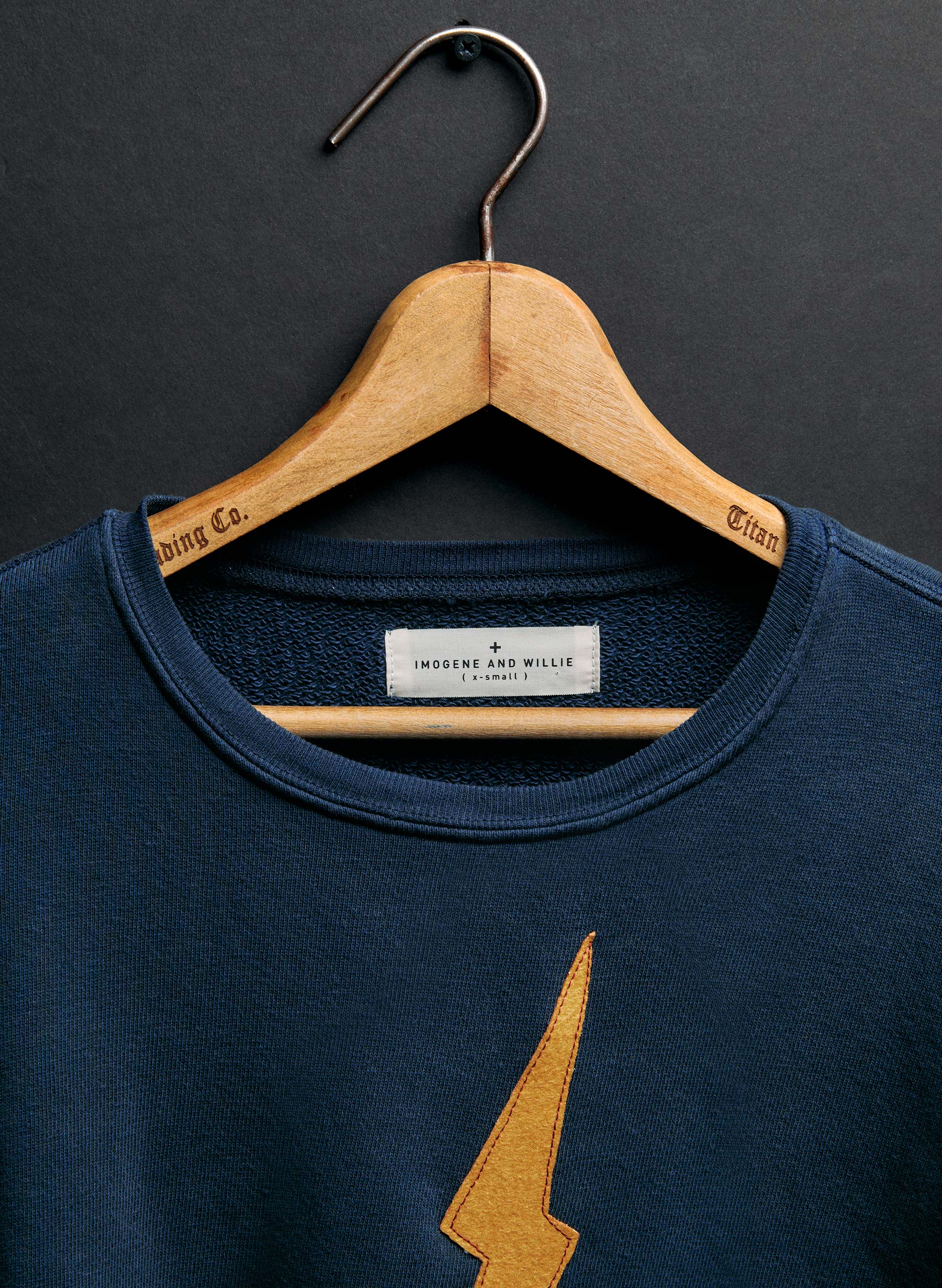 the "bolt" sweatshirt in faded navy - Image 3
