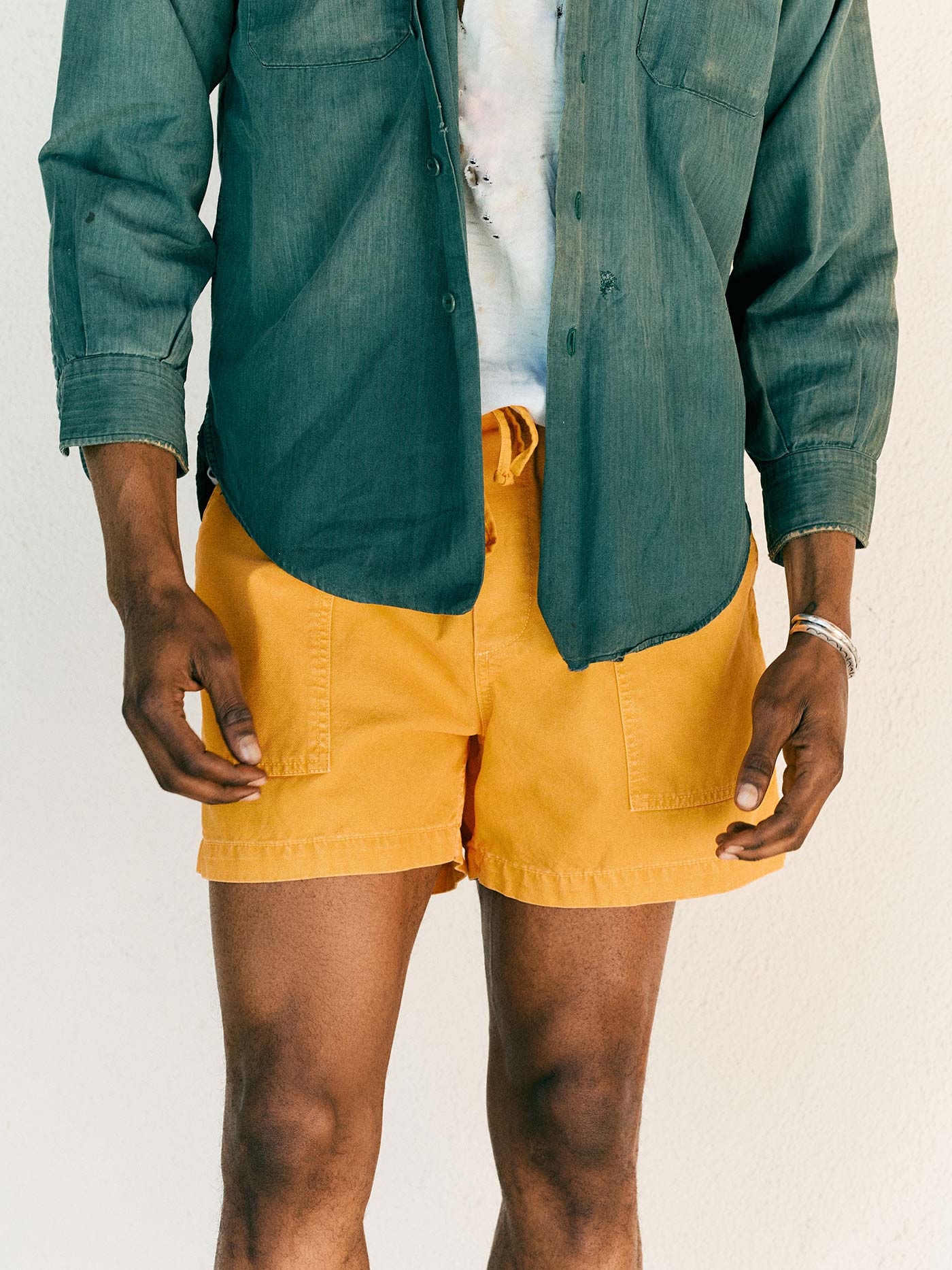 the canvas lounge short in marigold - Image 6