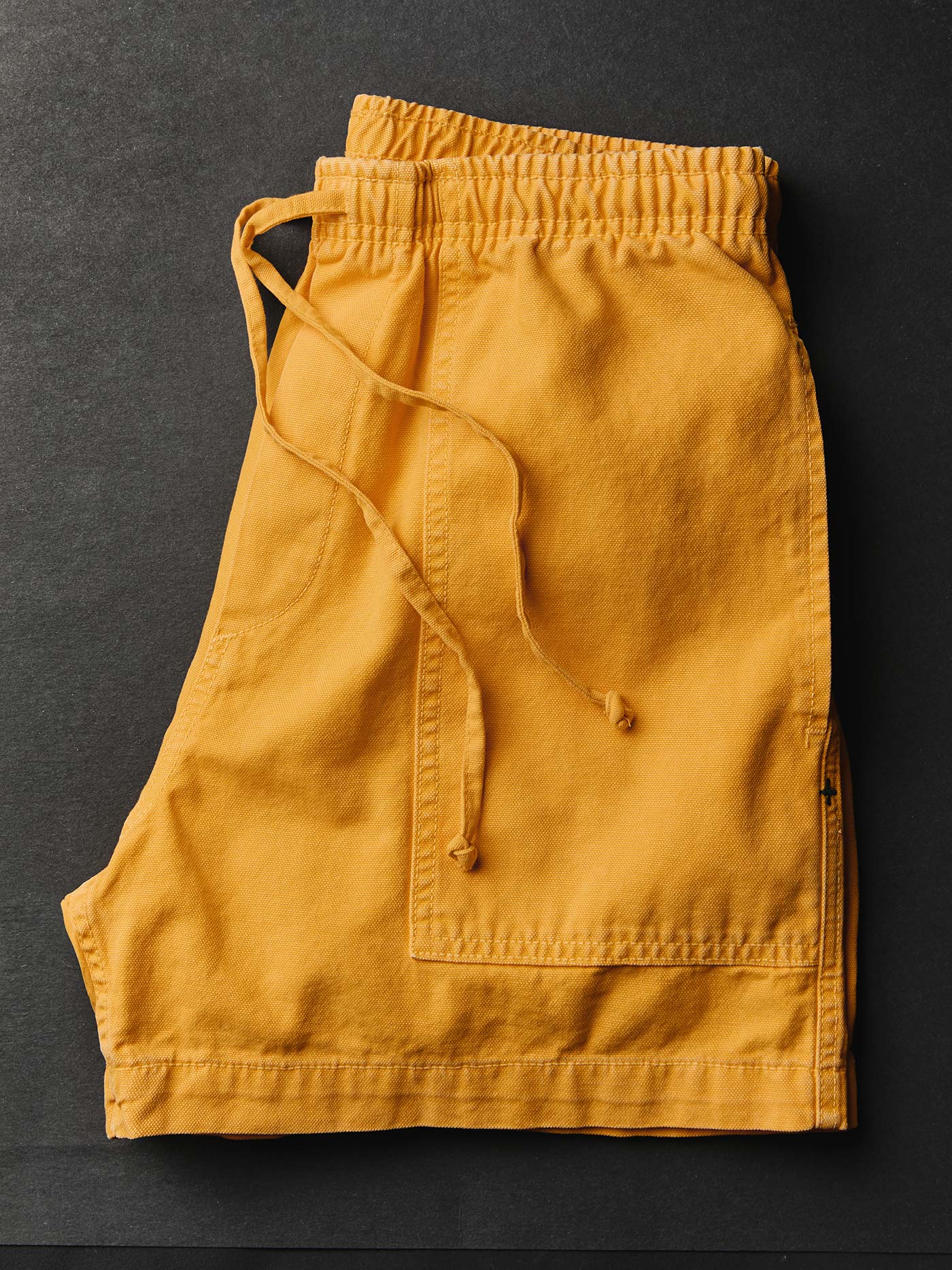 the canvas lounge short in marigold - Image 3