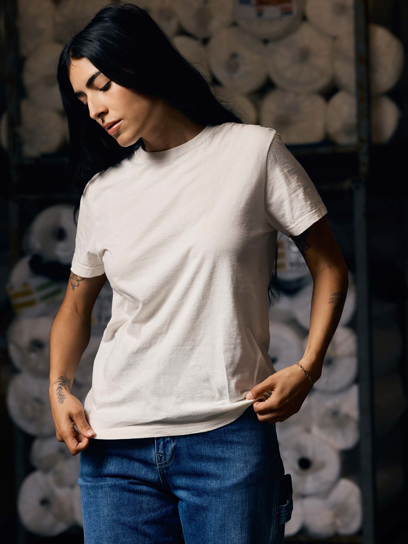 the cotton project tee in vintage white (2-pack) - Image 4