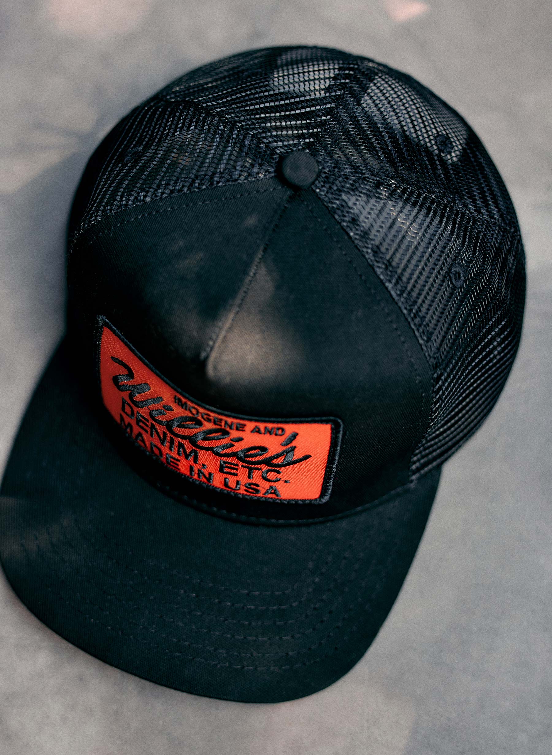 the "denim etc" trucker in black - Image 8