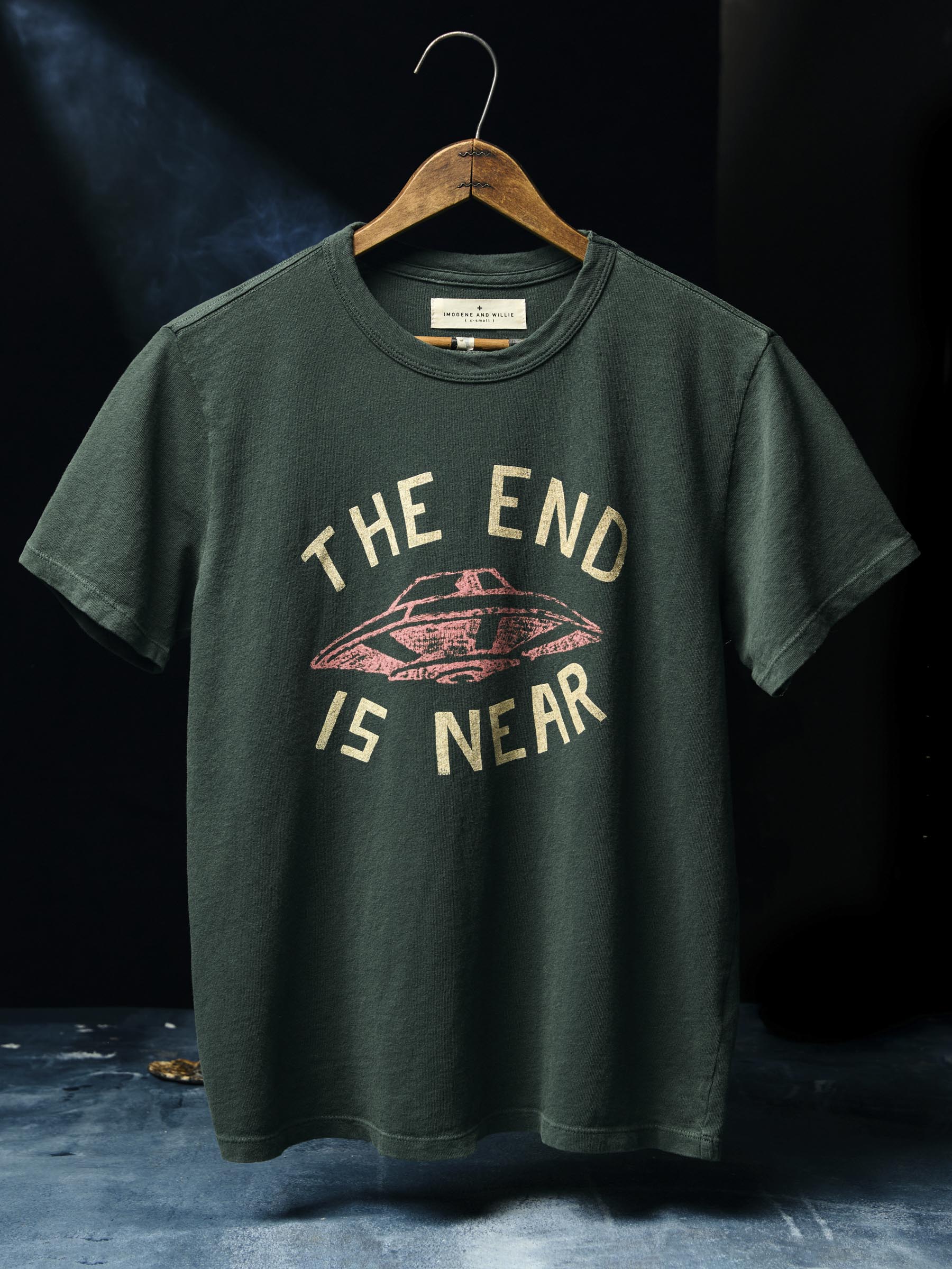 the "end is near" tee in spruce