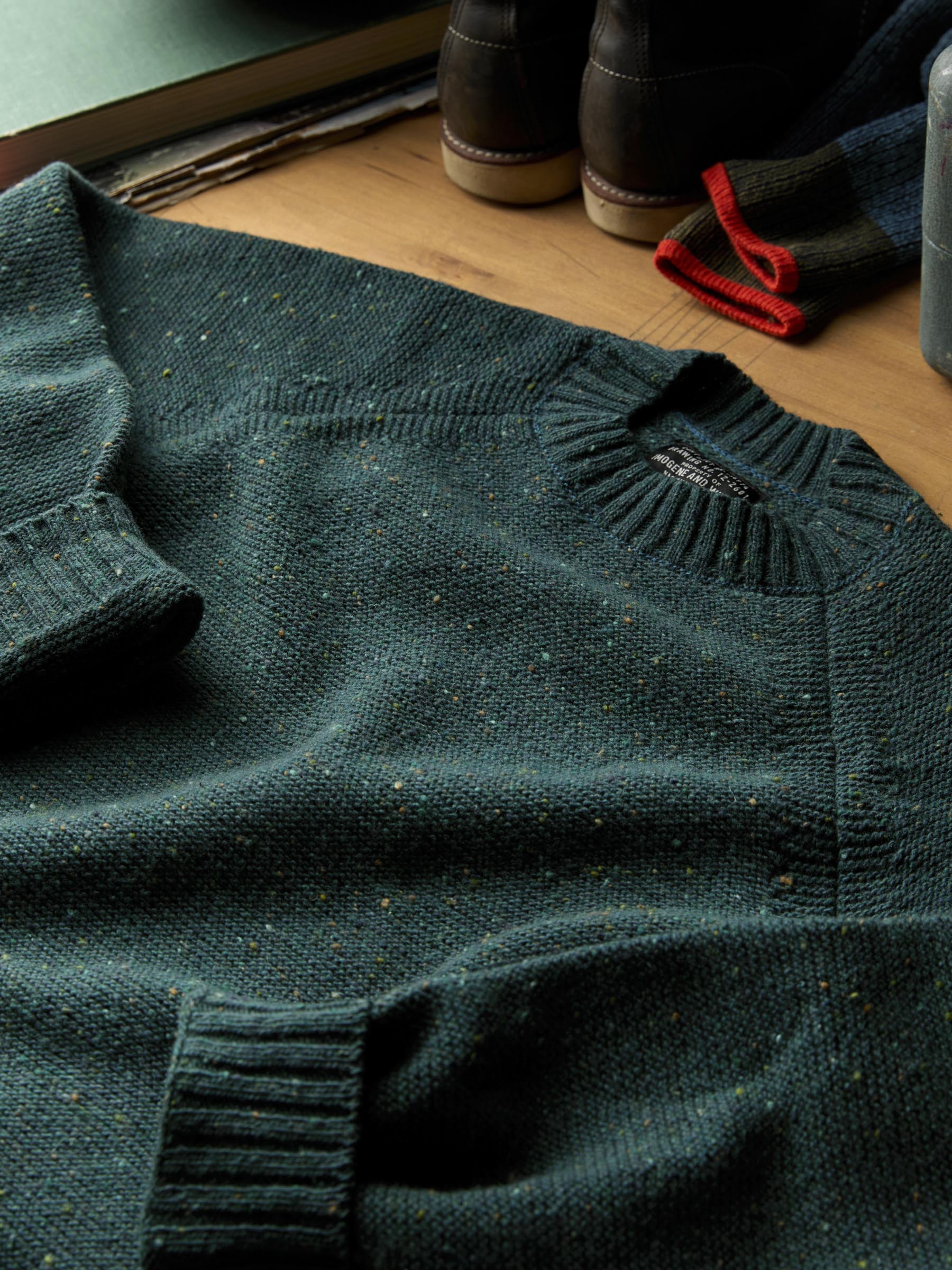 galway wool sweater in spruce nep - Image 8