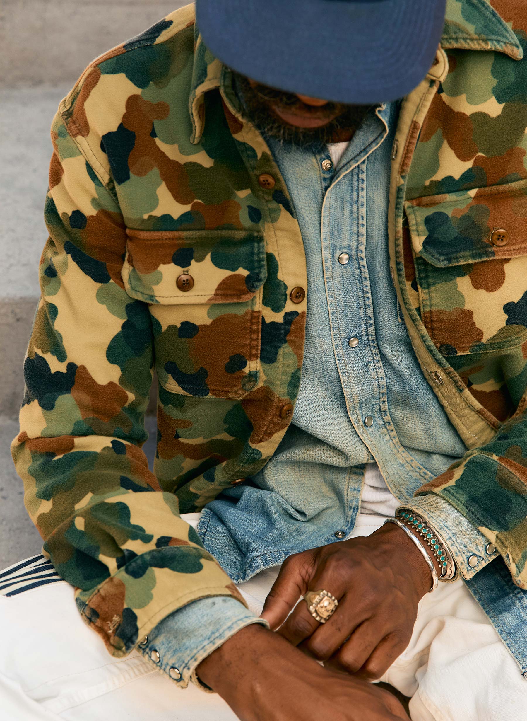 the griffin workshirt in painted camo - Image 4