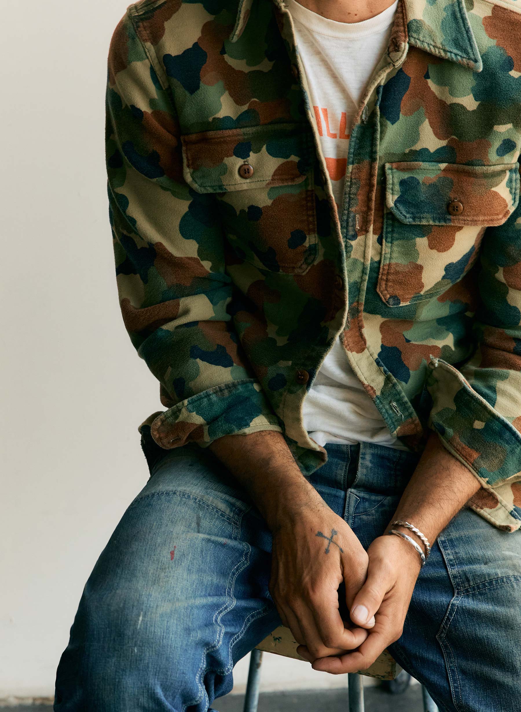 the griffin workshirt in painted camo - Image 8