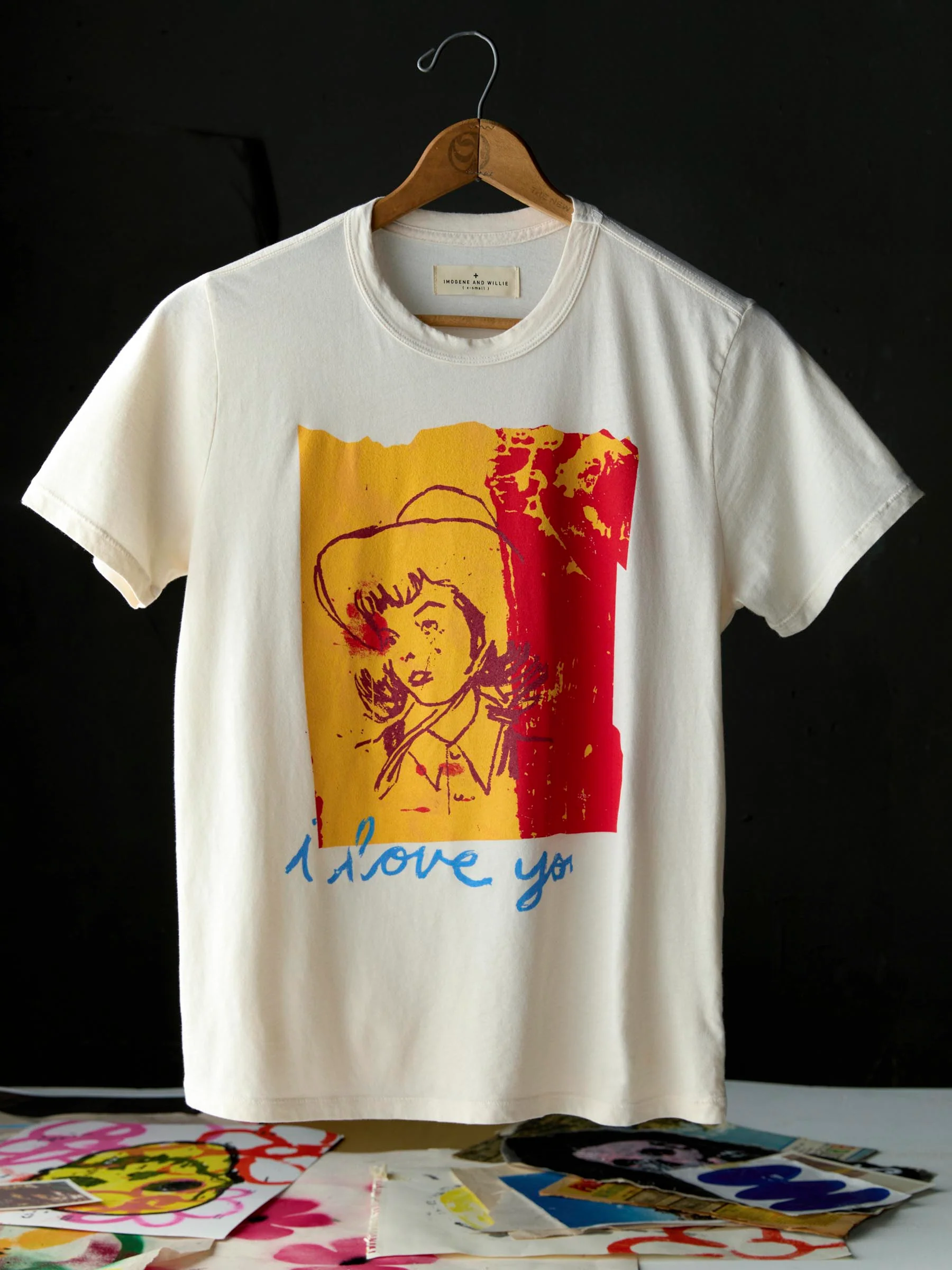 the "i love you" tee
