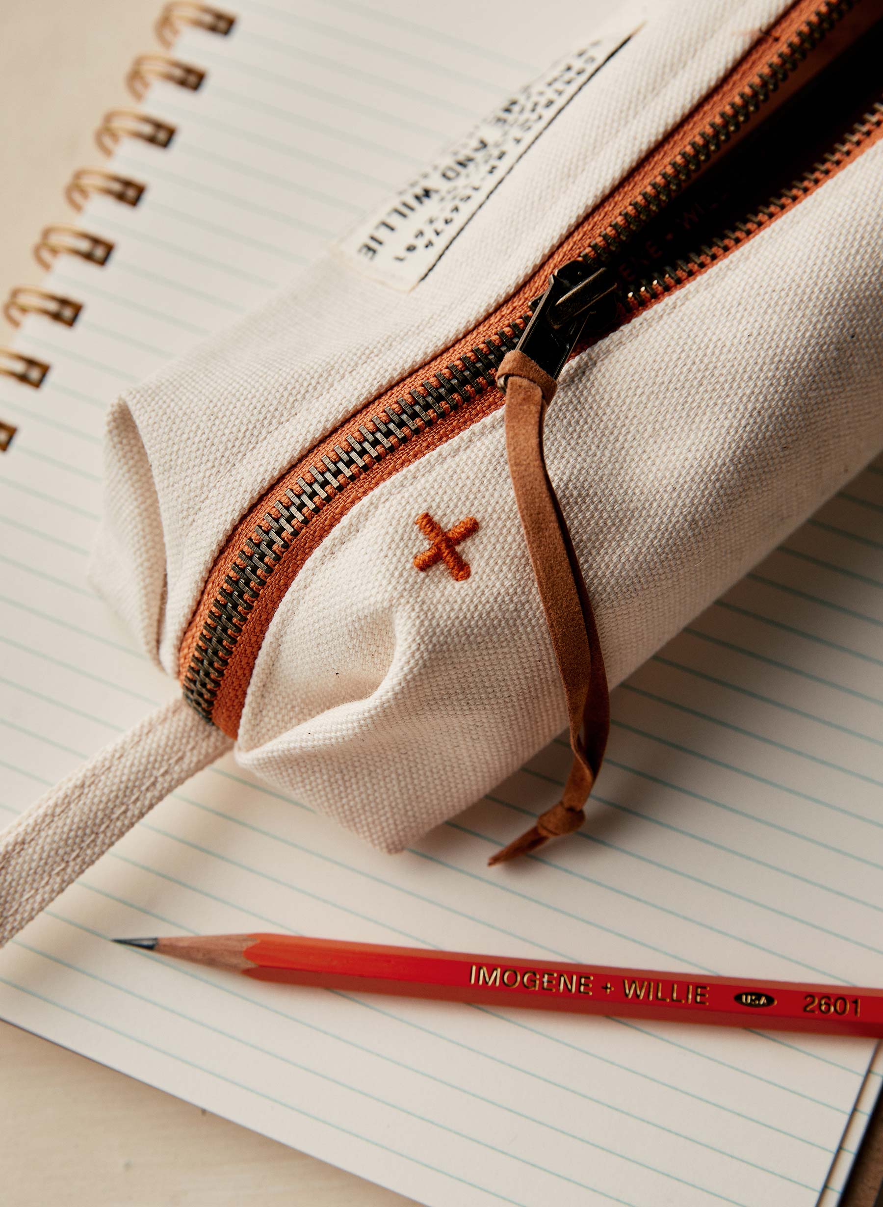 the i+w pencil bag in natural - Image 4
