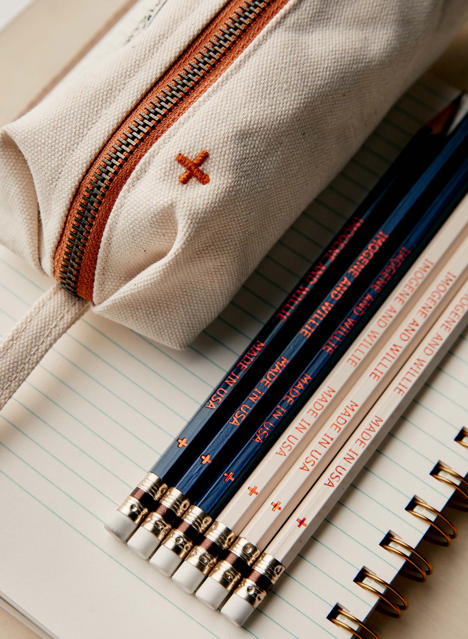 the i+w pencil bag in natural - Image 5