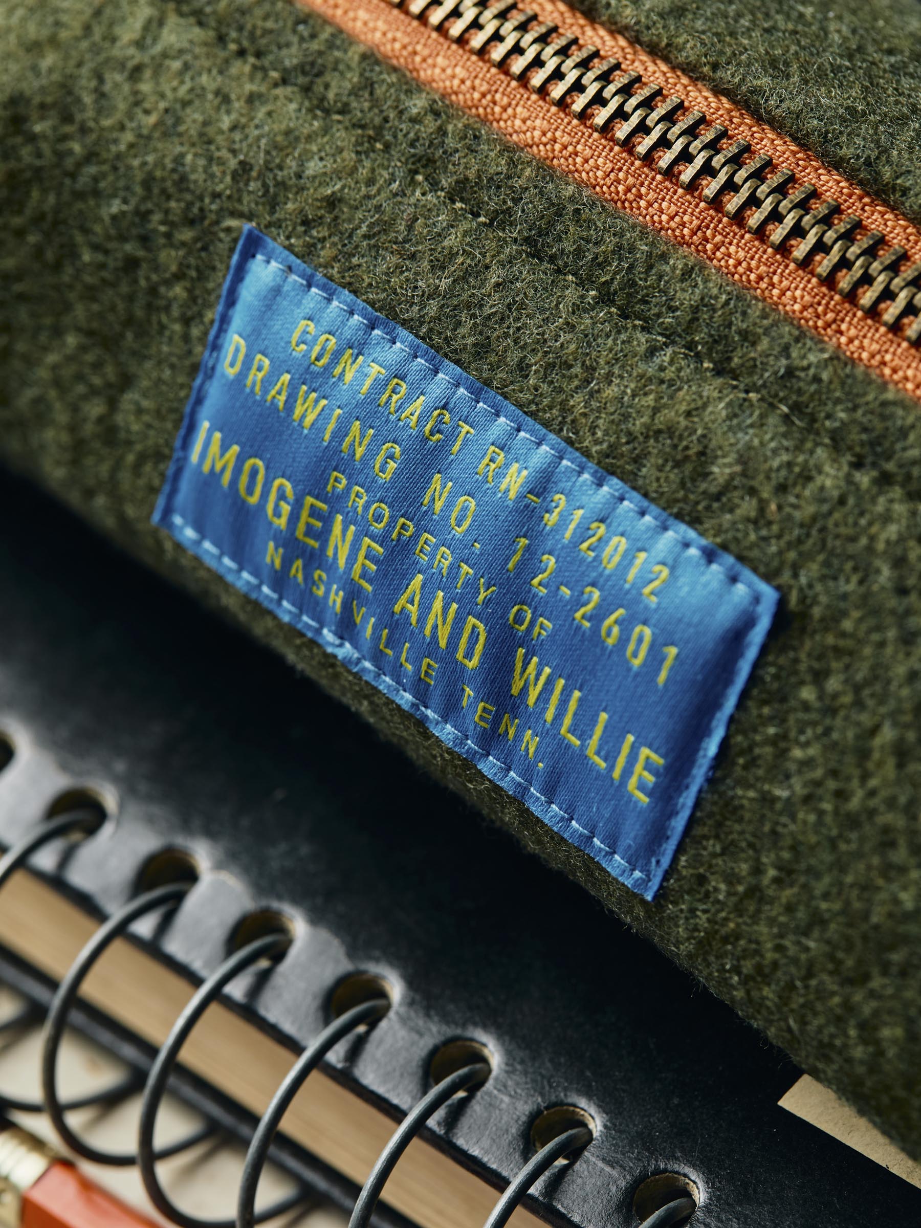 the i+w pencil bag in wool - Image 3