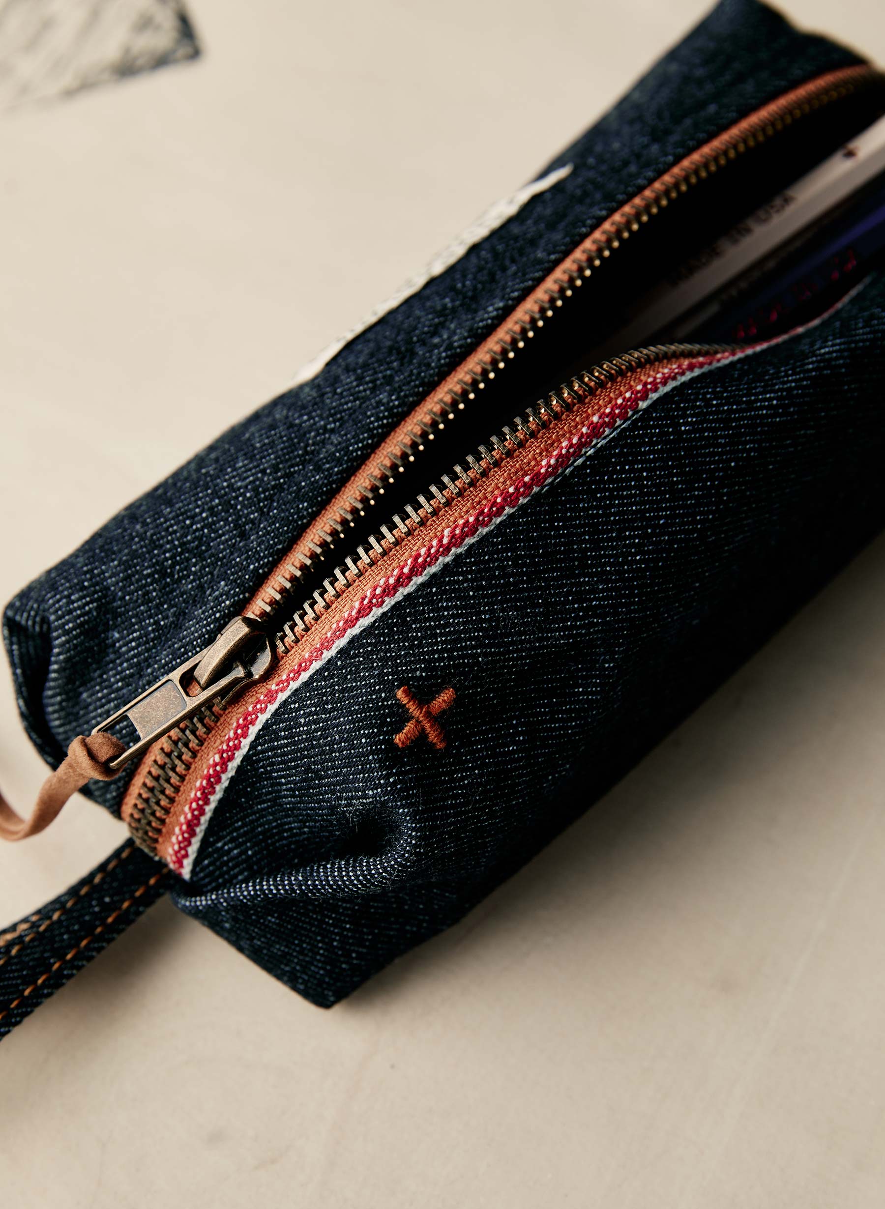 the i+w selvage pencil bag - Image 4