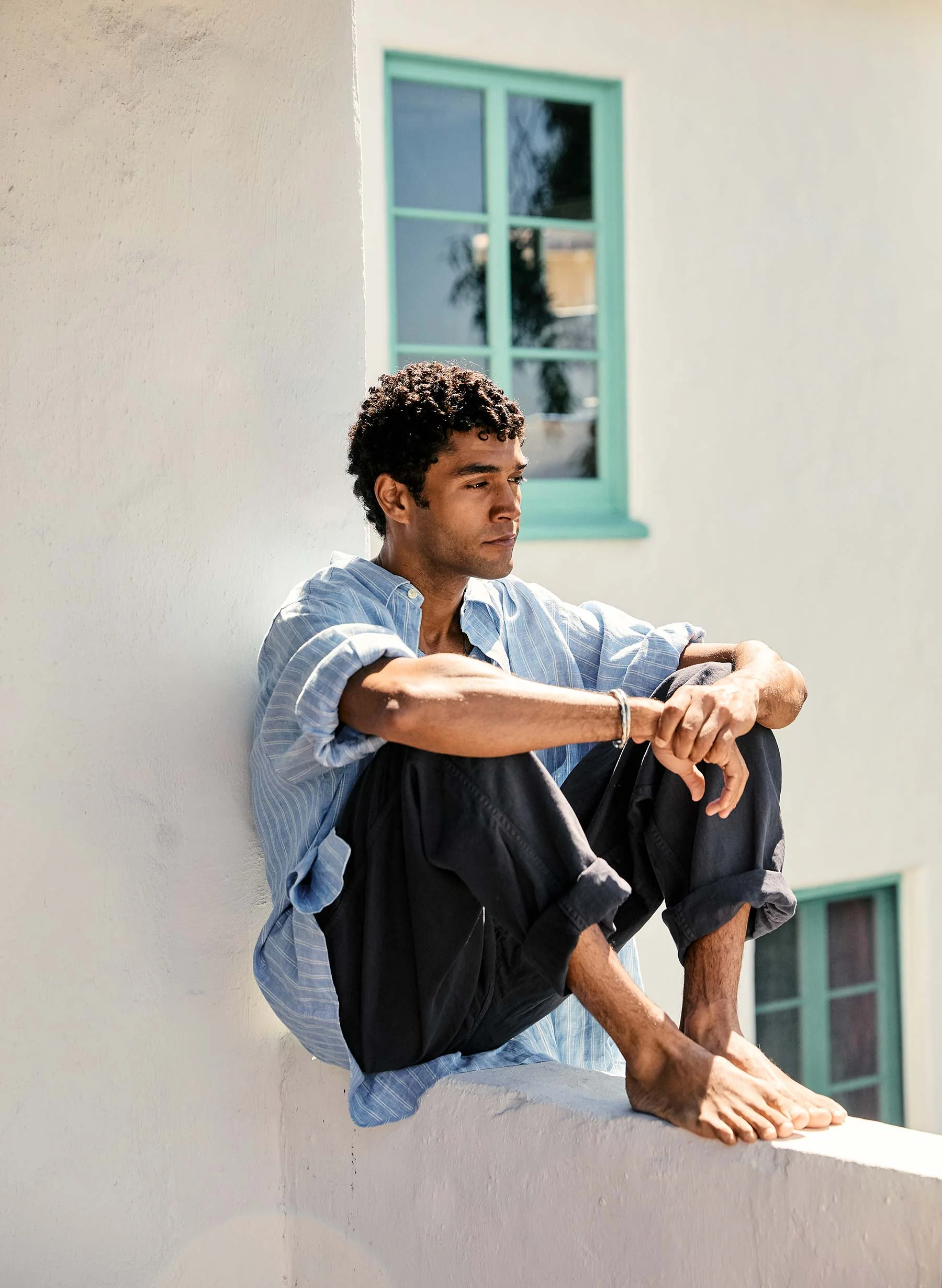 the lounge pant in faded black - Image 4