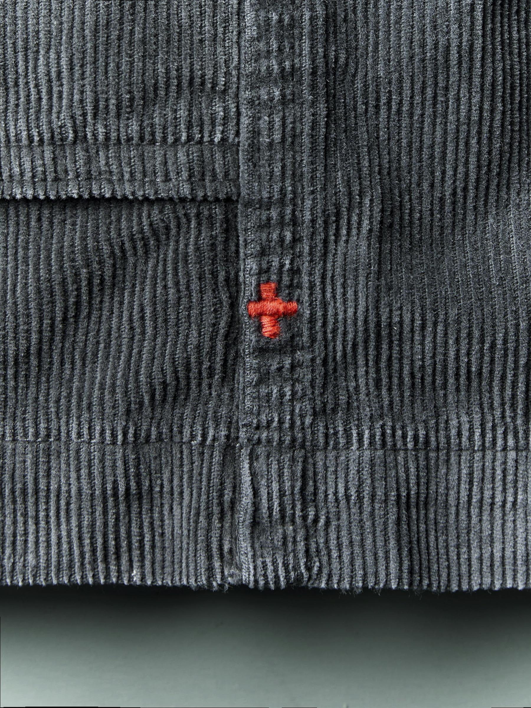 the lounge short in sunfaded black cord - Image 7