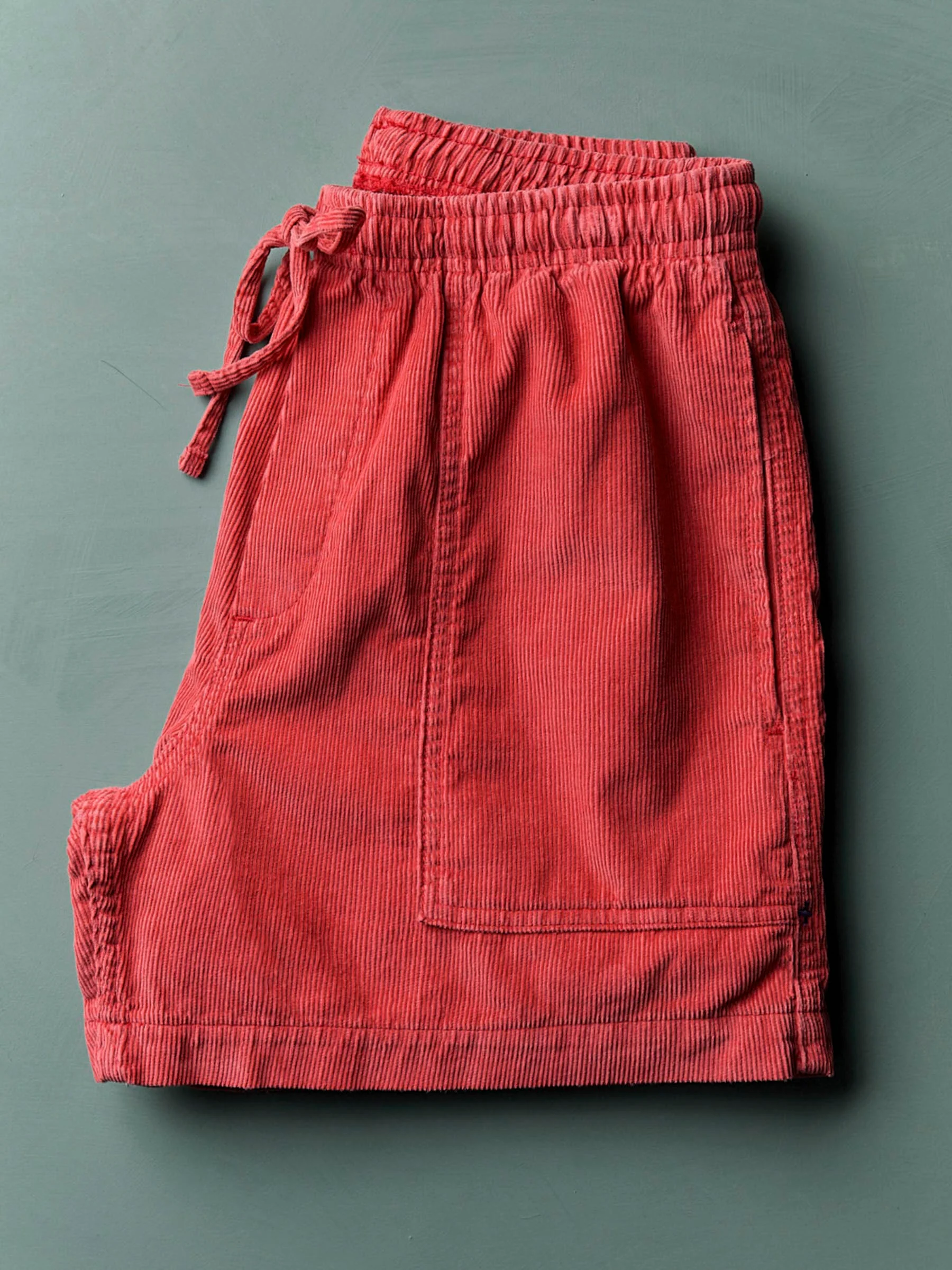 the lounge short in sunfaded red cord - Image 5