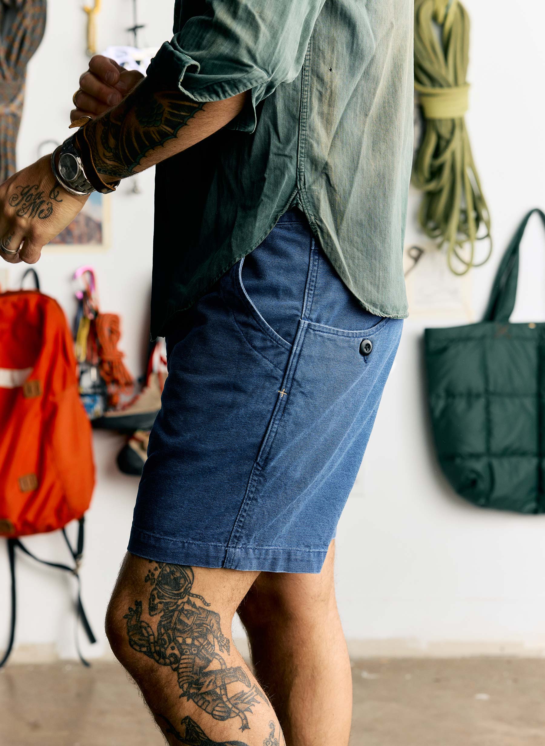 the mountain short in french blue - Image 7