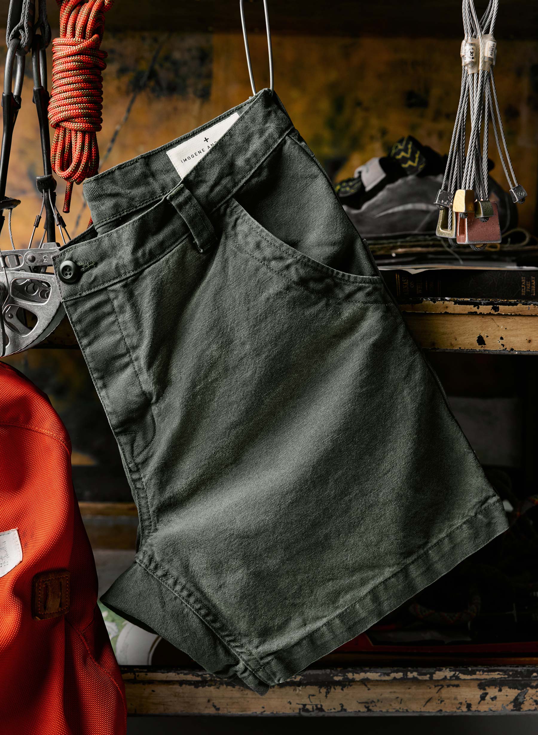 the mountain short in slate green - Image 3