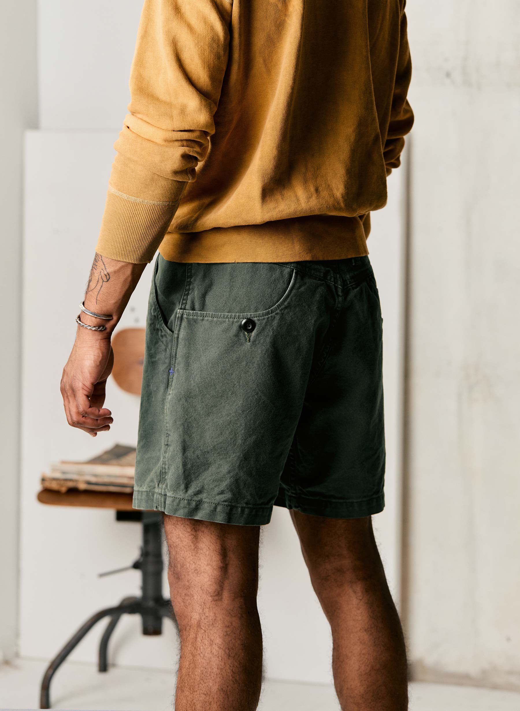 the mountain short in slate green - Image 5