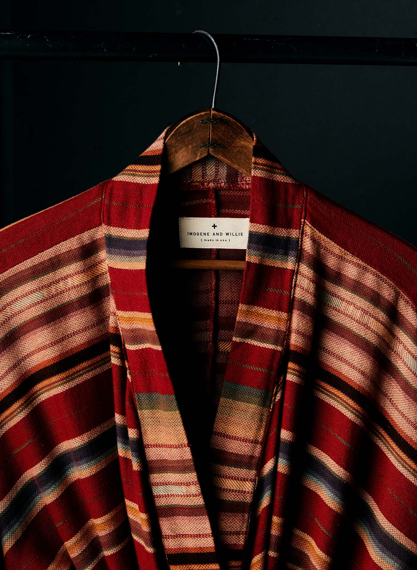 the ojai robe in coastal stripe - Image 3