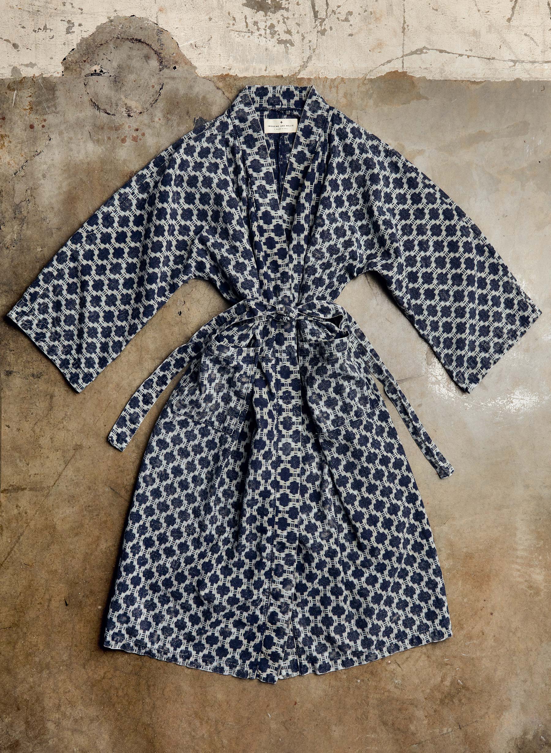 the ojai robe in indigo kiji - Image 11
