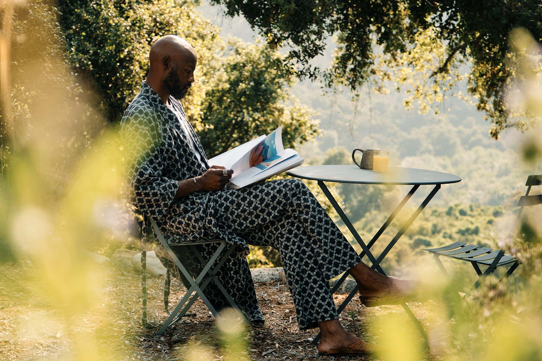 the ojai robe in indigo kiji - Image 3