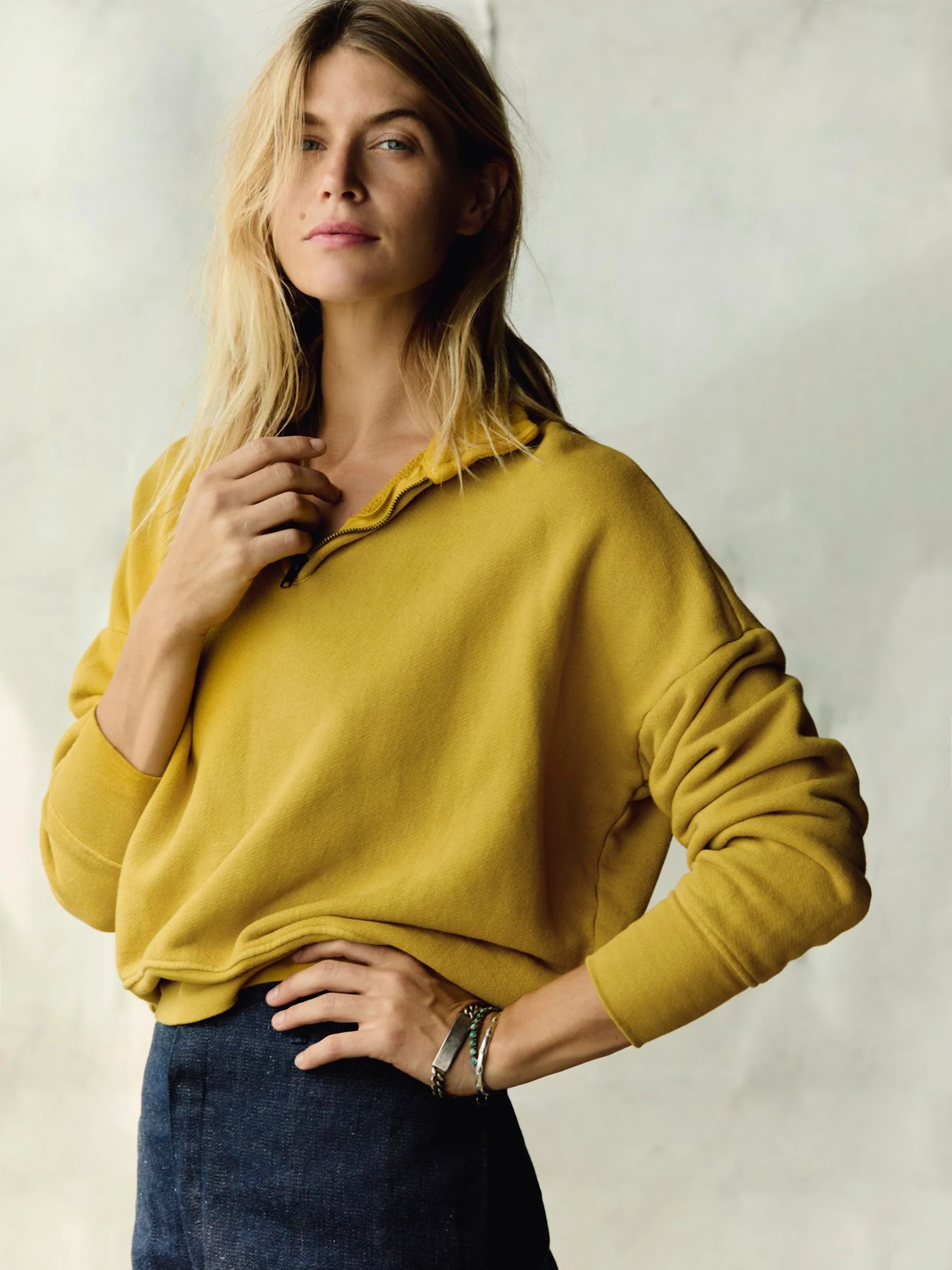 the quarter zip gold pullover - Image 3