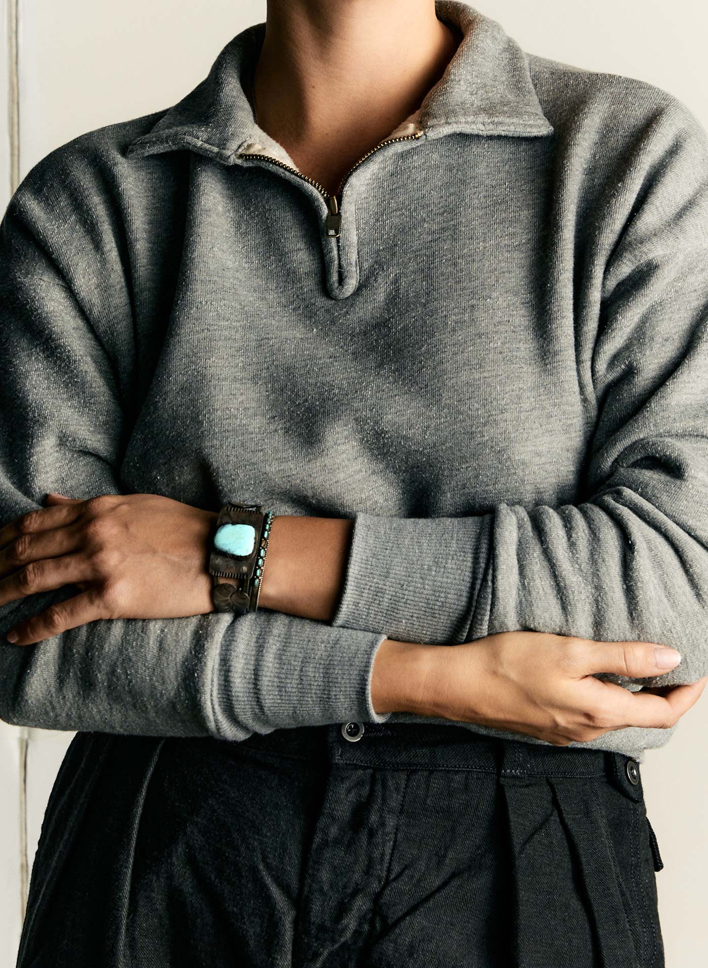 the quarter zip heather pullover - Image 3