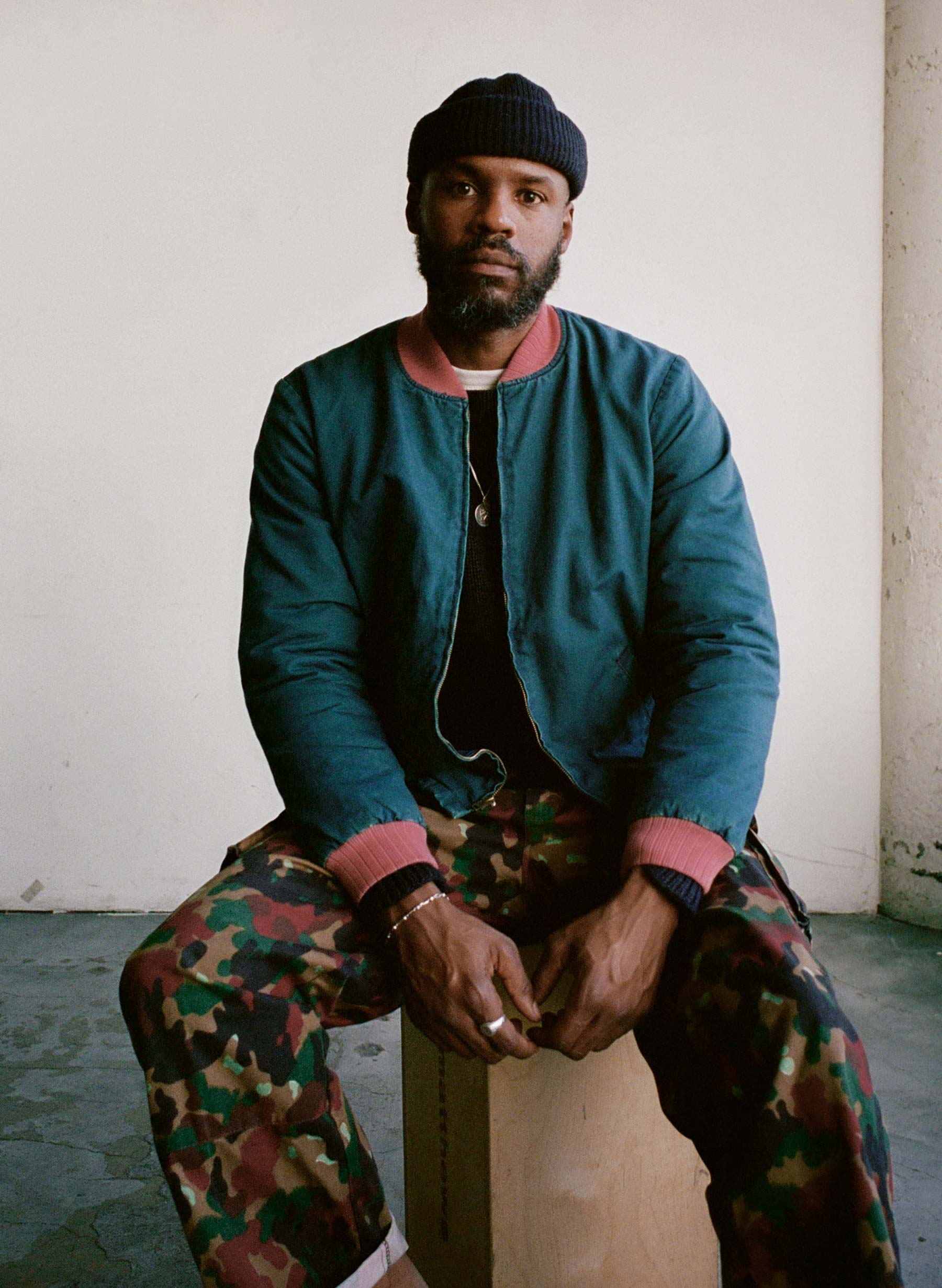 quilt lined bomber in juniper - Image 3