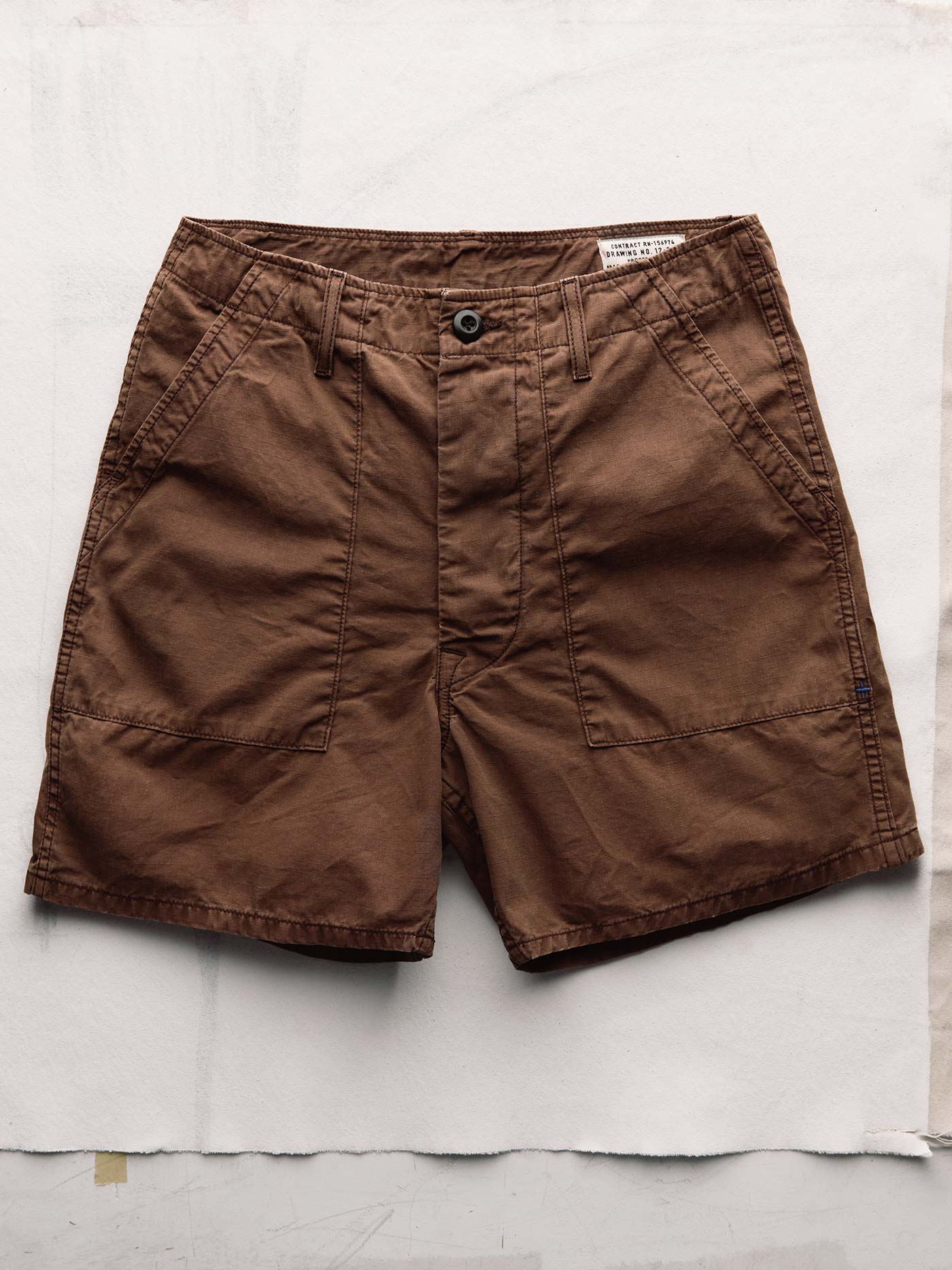 the ripstop fatigue short in brown - Image 2