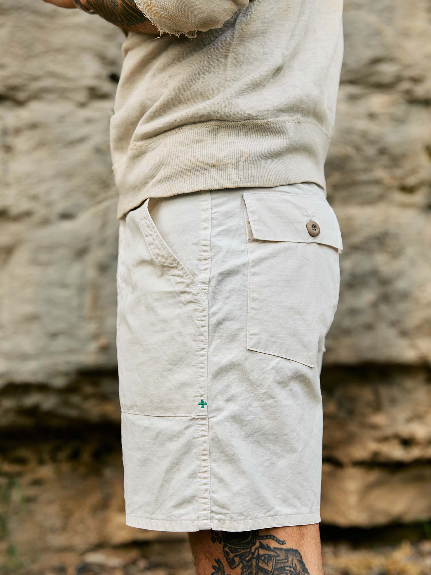 the ripstop fatigue short in stone - Image 4