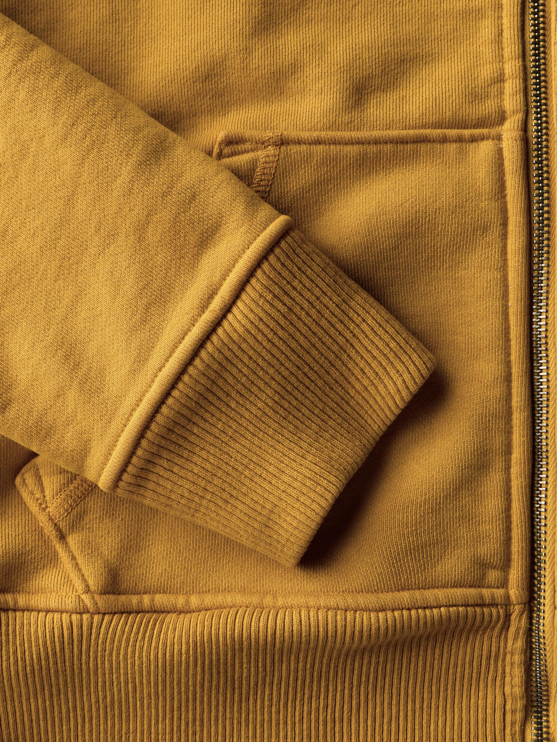 the standard zip sweatshirt in amber - Image 5