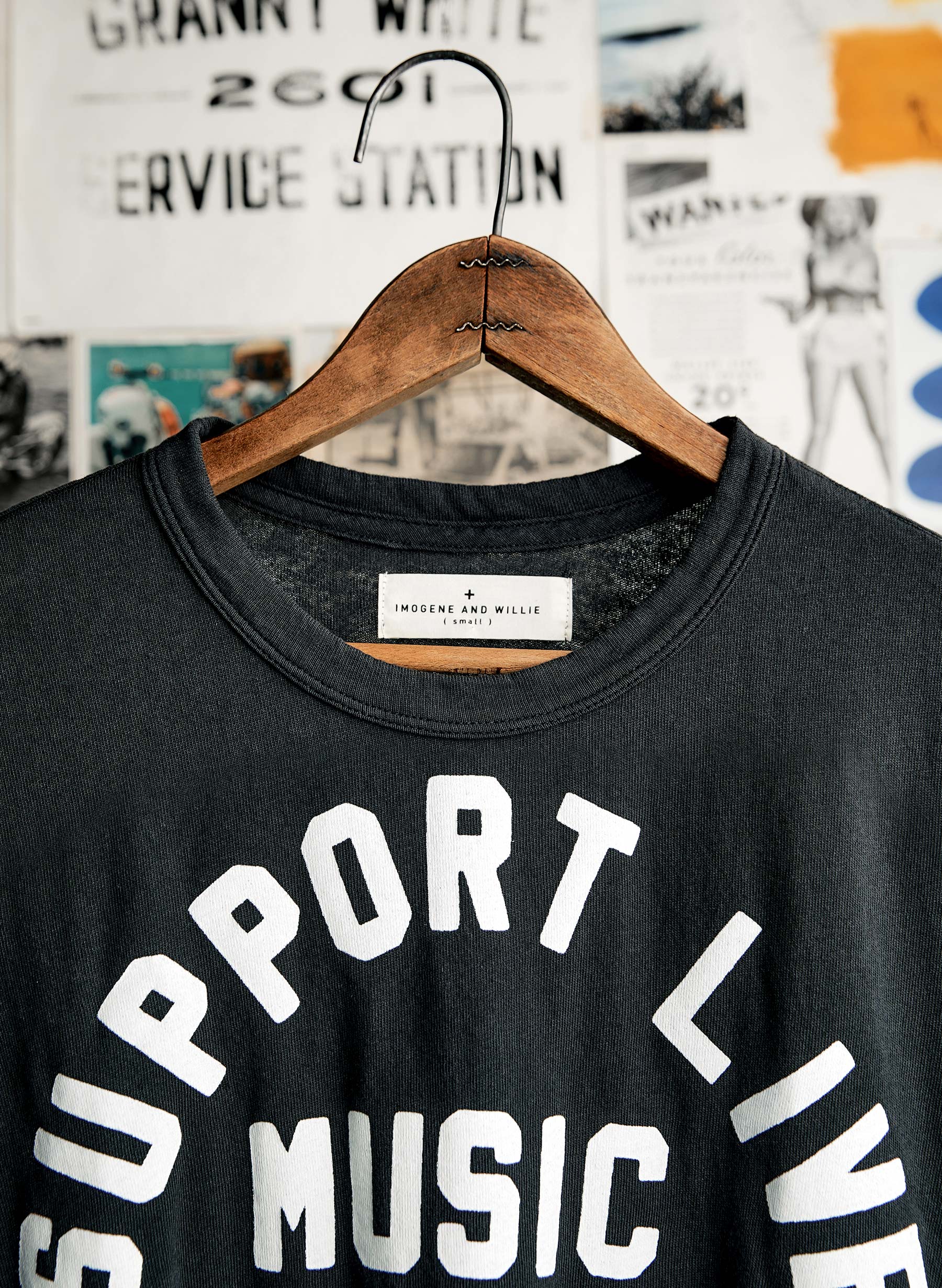 the "support live music" tee in black - Image 3