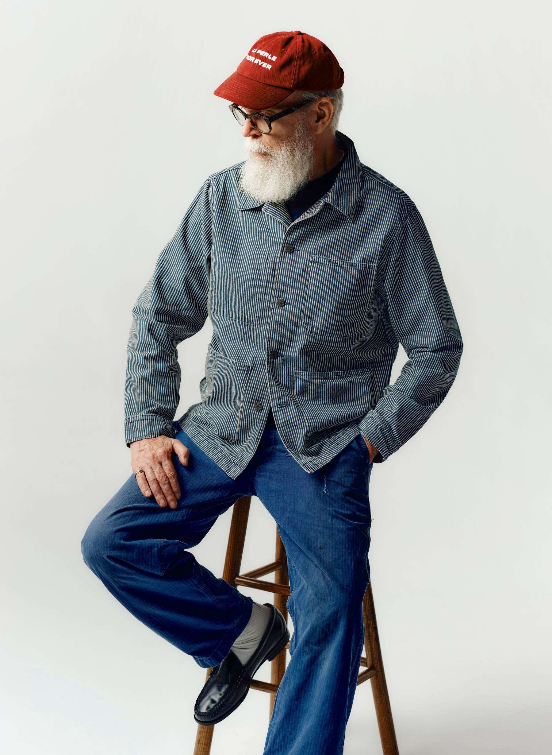 the utility coat in hickory stripe - Image 4