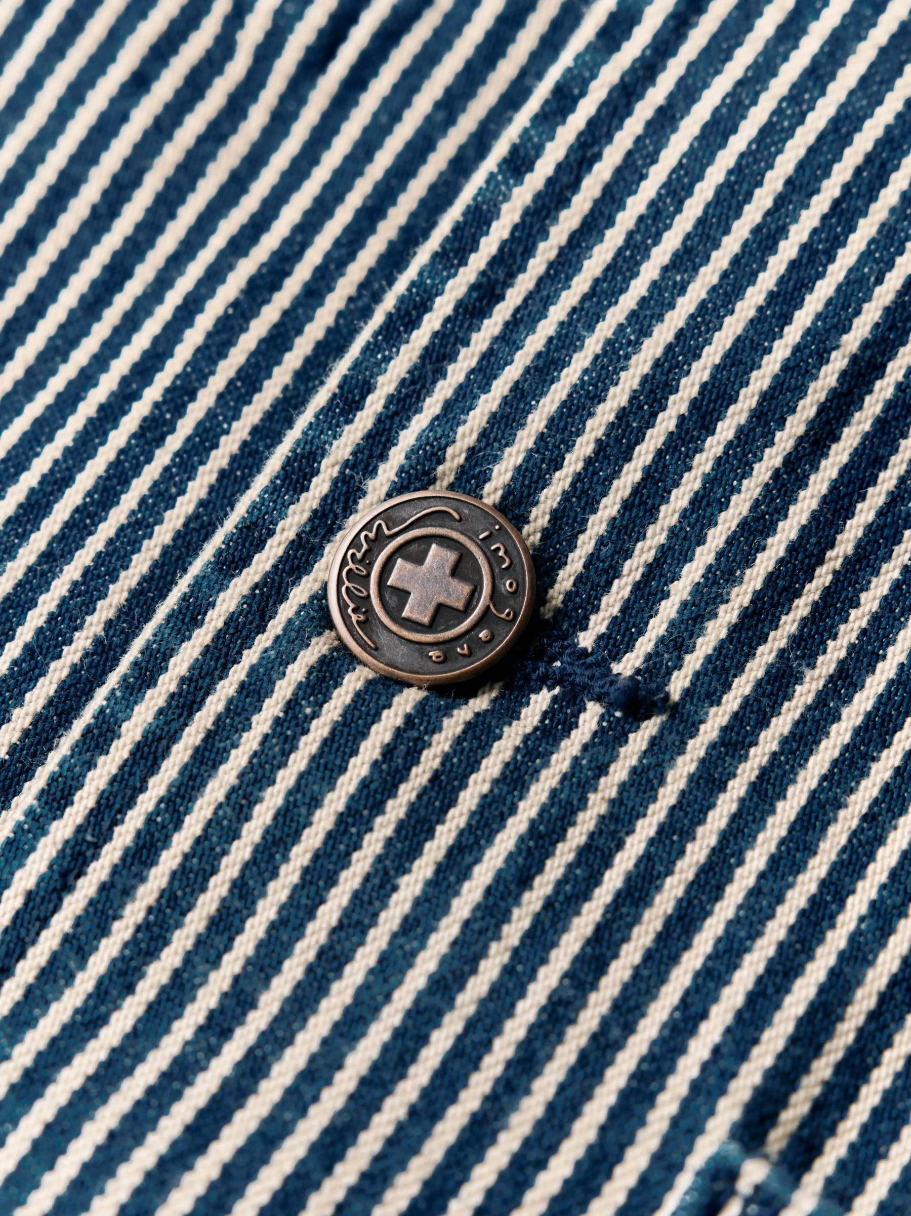 the utility coat in hickory stripe - Image 9