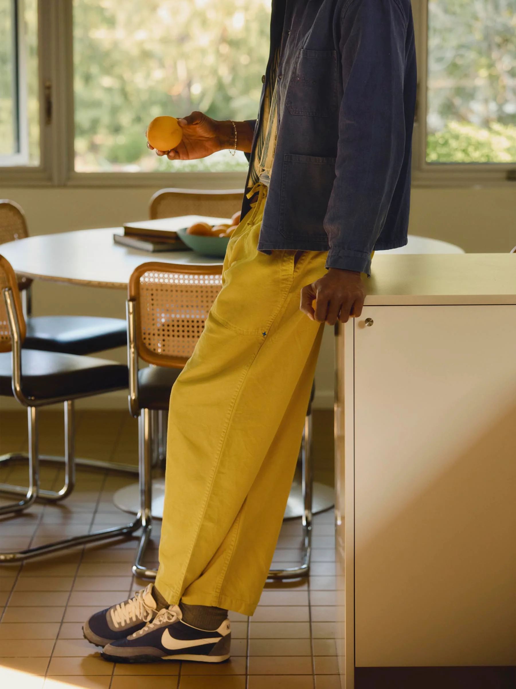the ventura chore pant in chartreuse - Image 8
