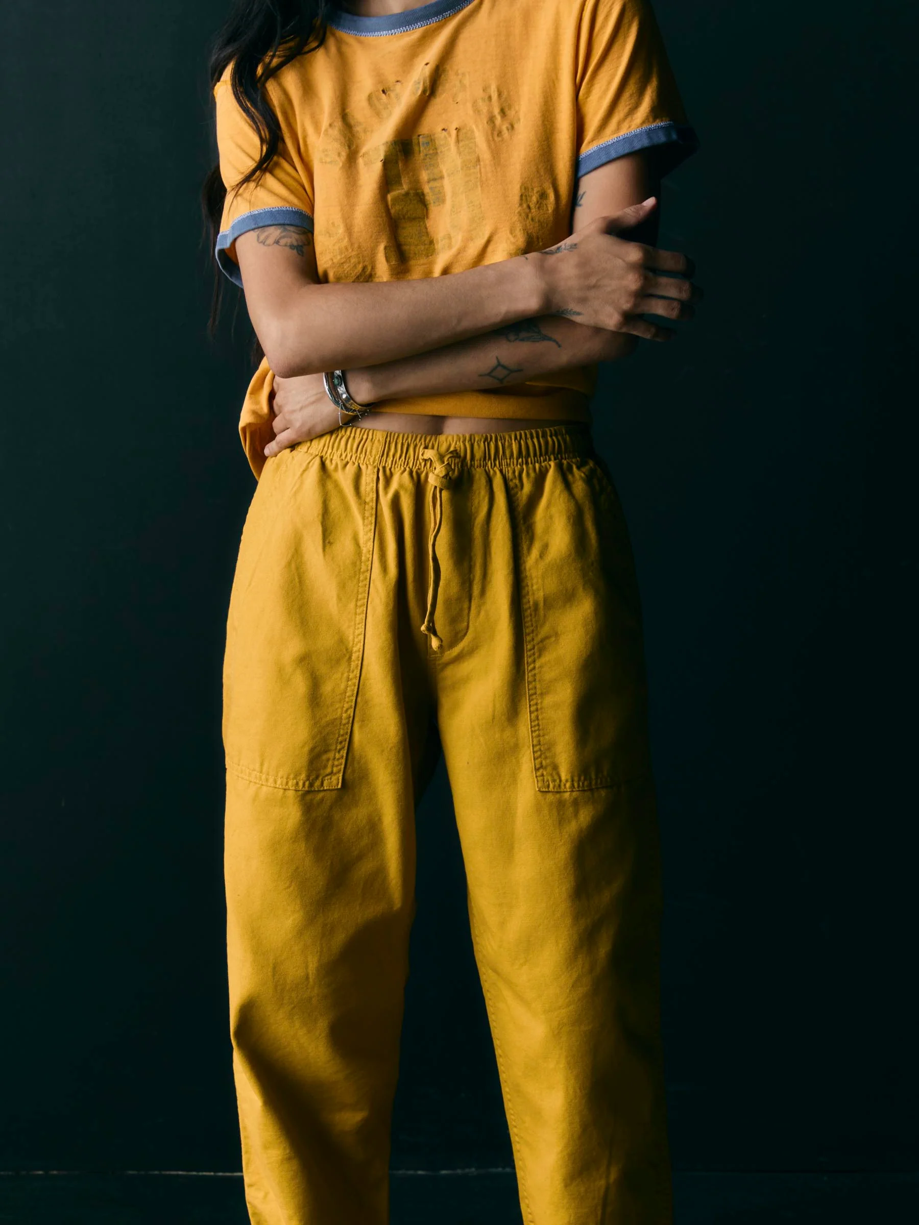 the ventura chore pant in chartreuse - Image 3