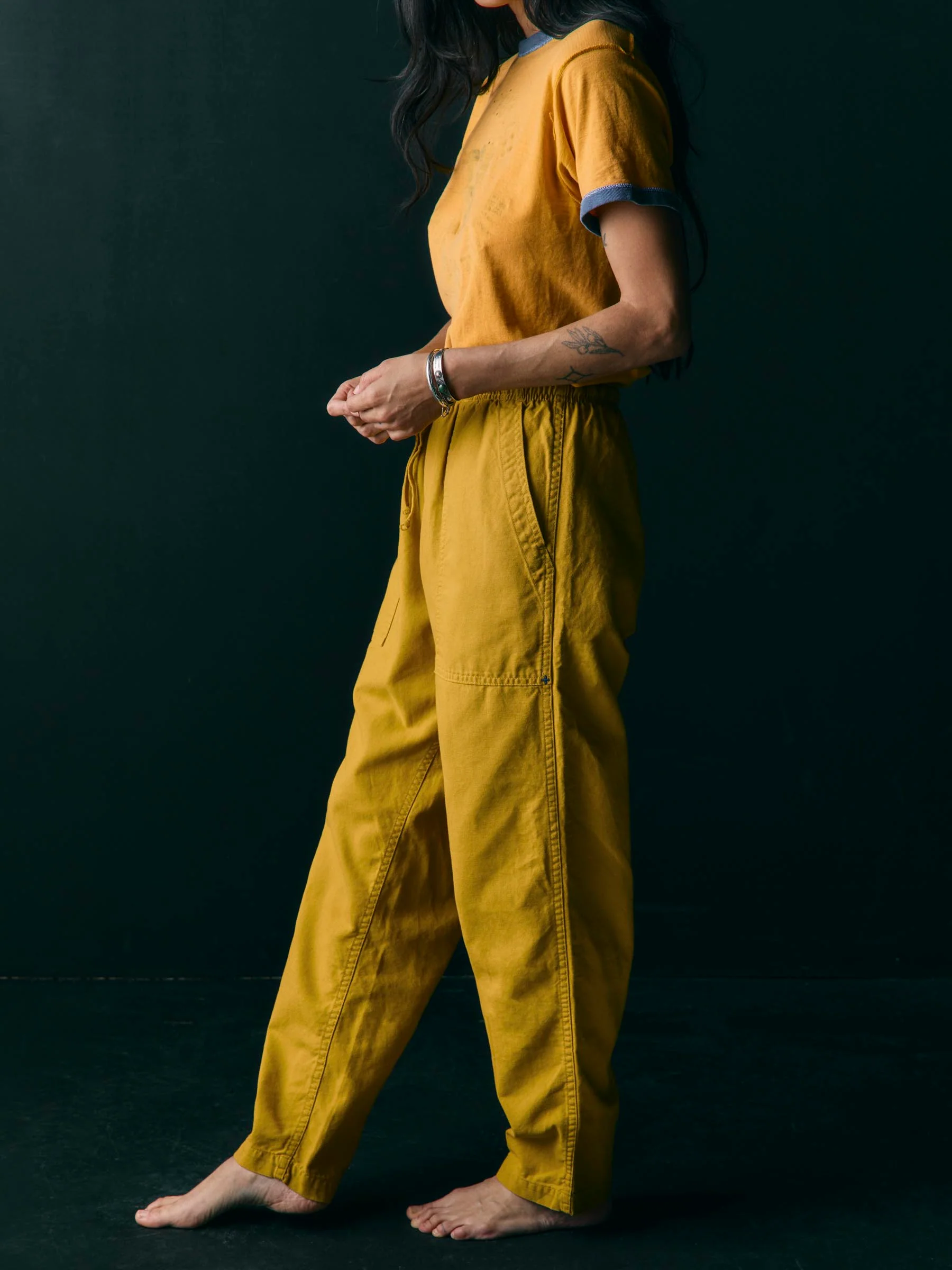 the ventura chore pant in chartreuse - Image 8