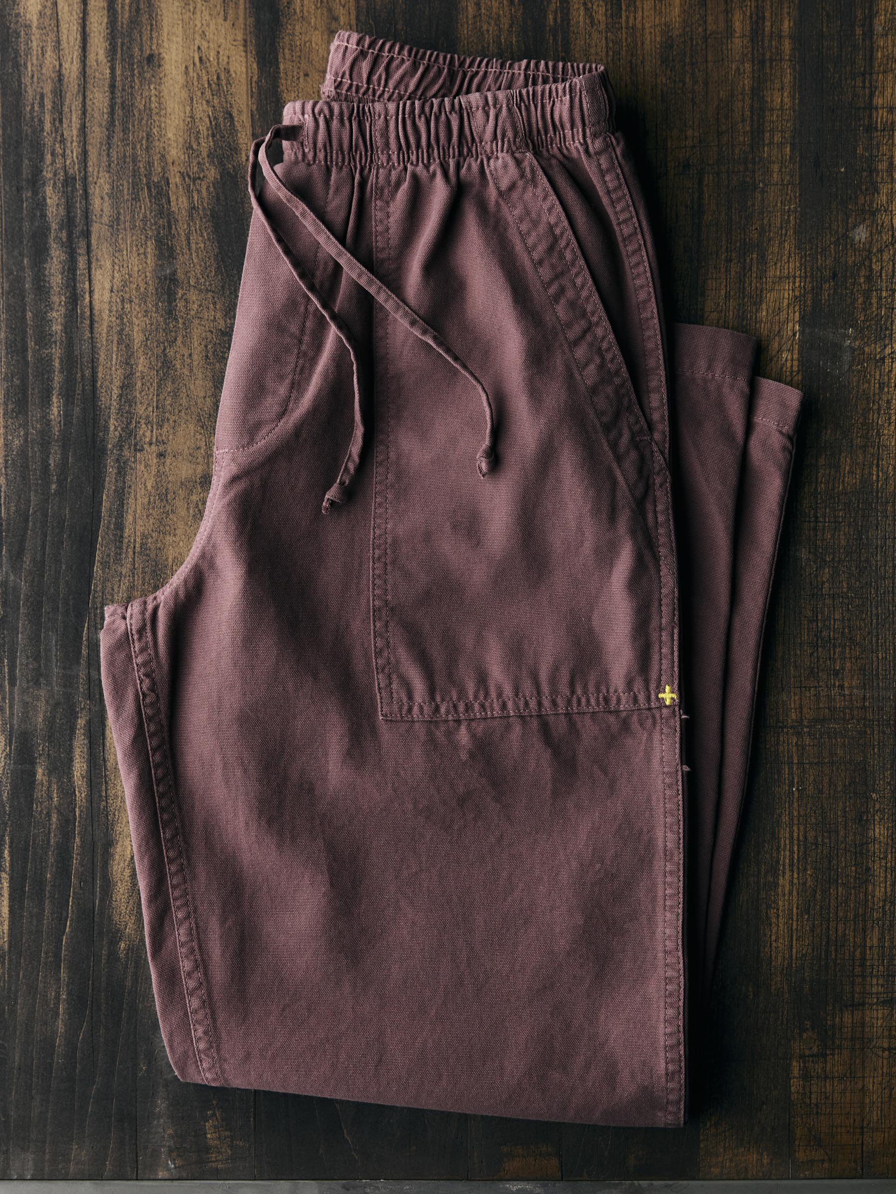 the ventura chore pant in dark mauve - Image 6