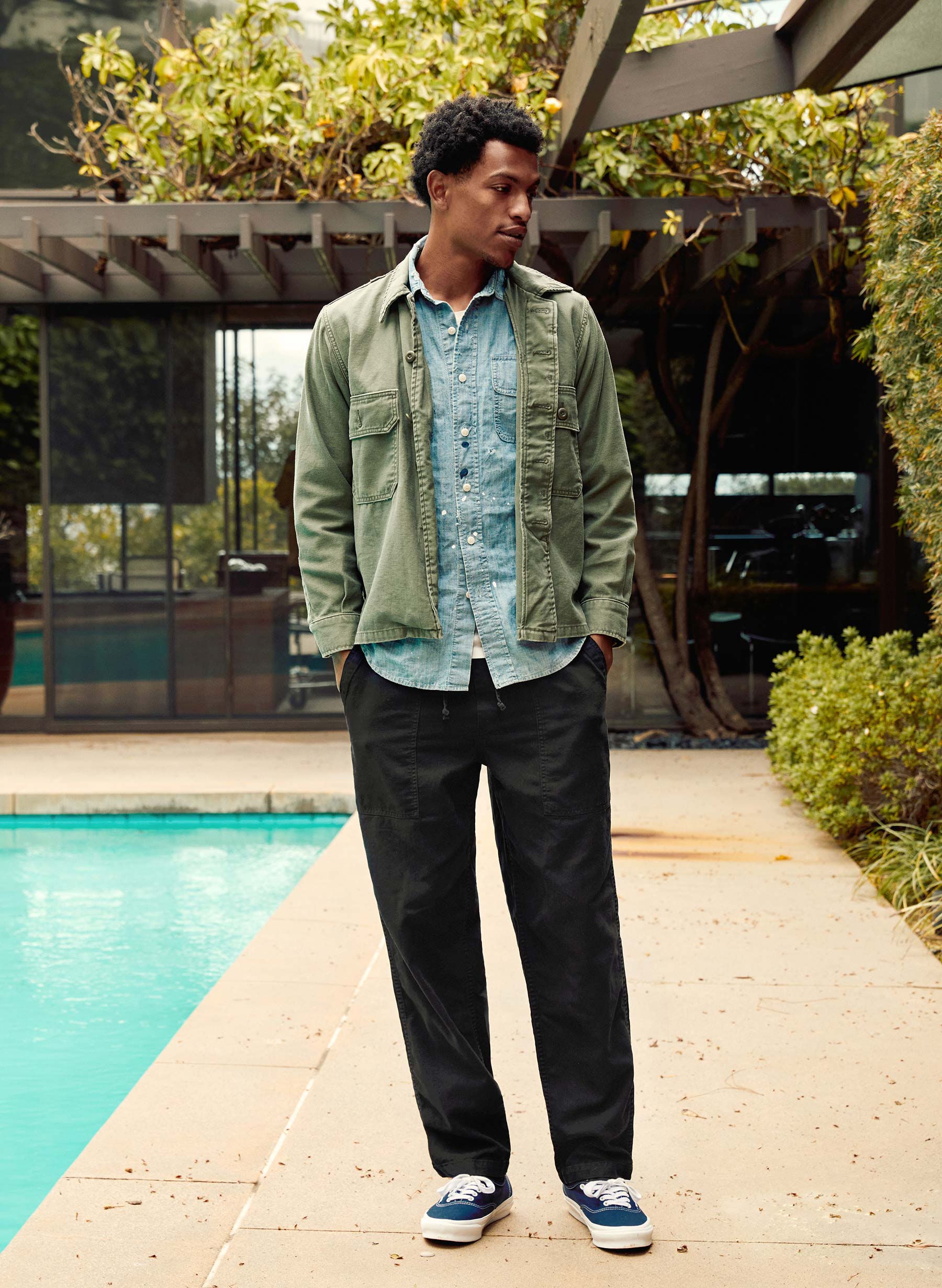 the ventura chore pant in faded black - Image 10