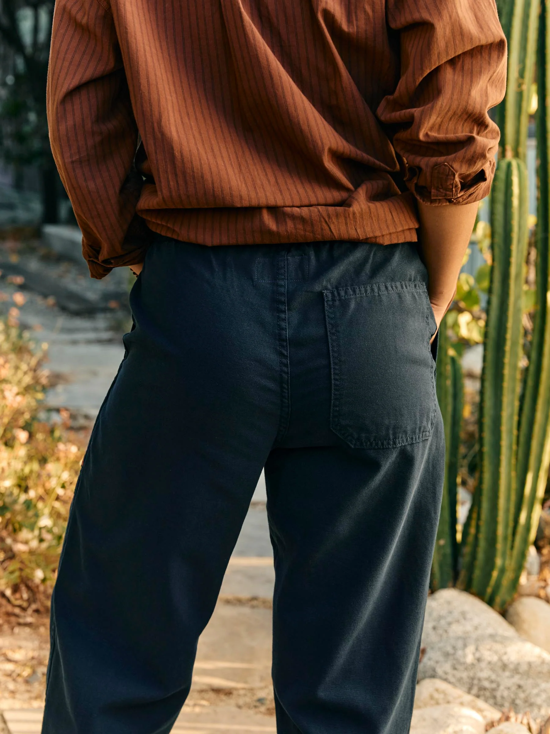 ventura chore pant in navy - Image 5